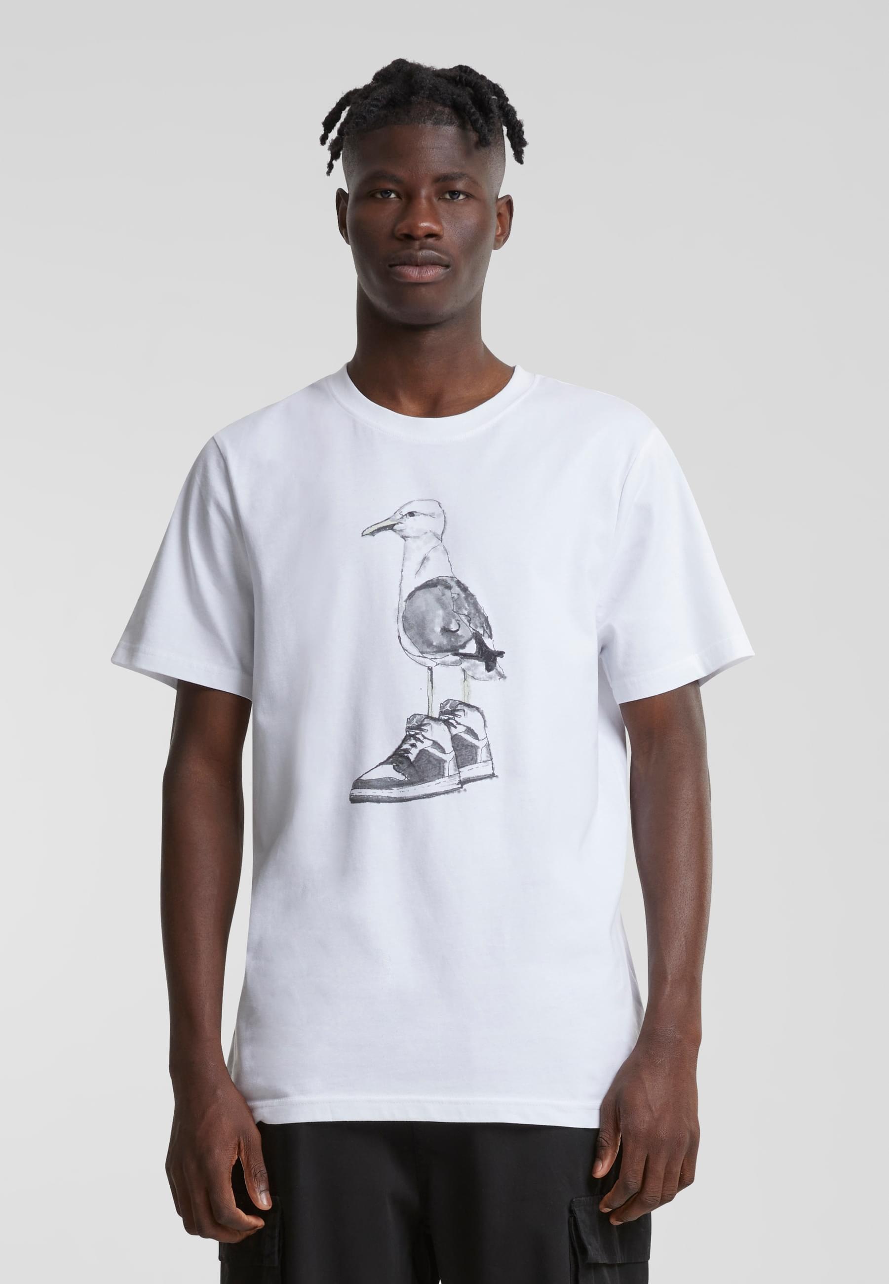 MisterTee T-Shirt »MisterTee Herren Seagull Sneakers Tee«, (1 tlg.)