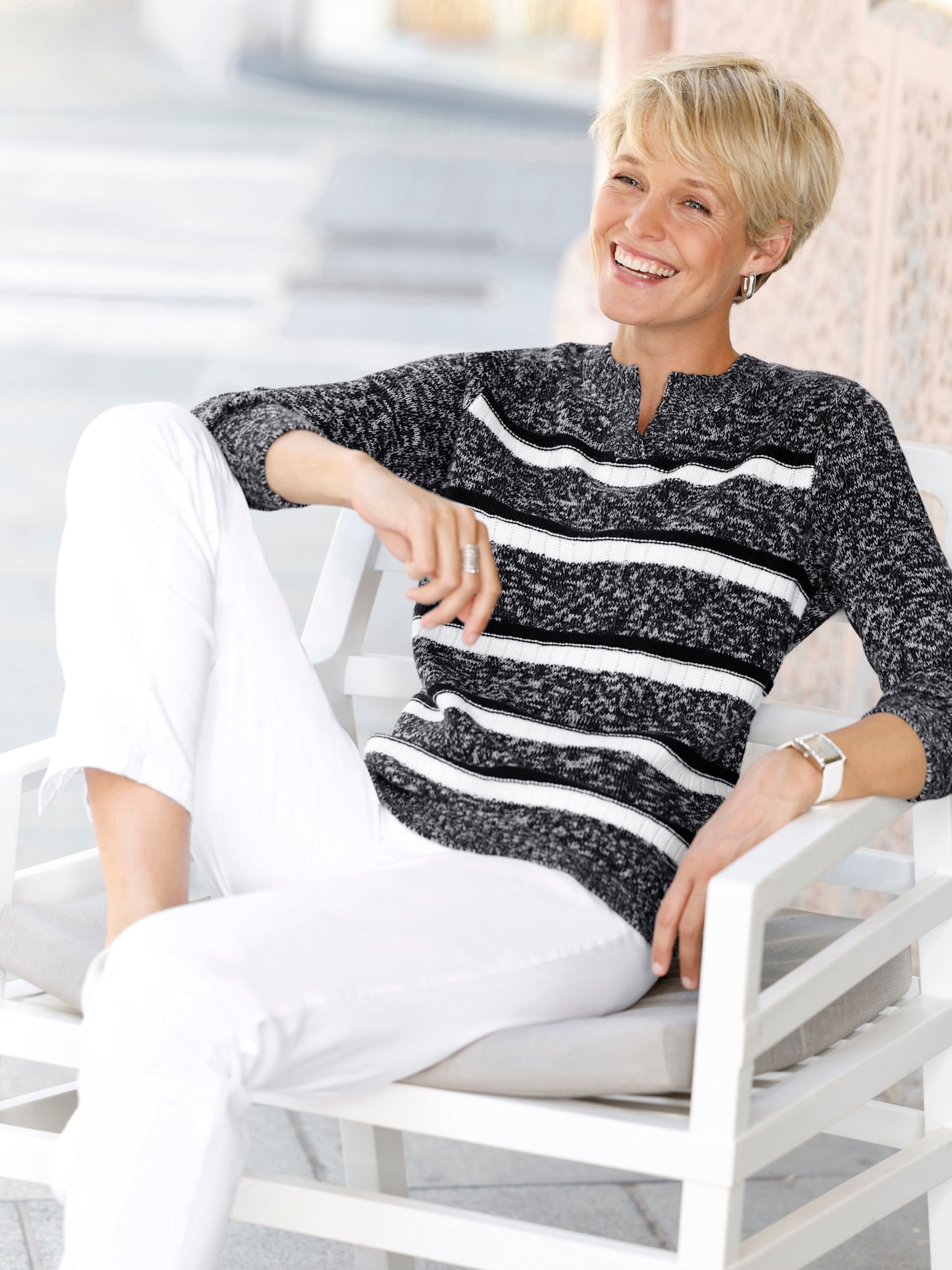 Strickpullover "Ringel-Pullover" günstig online kaufen