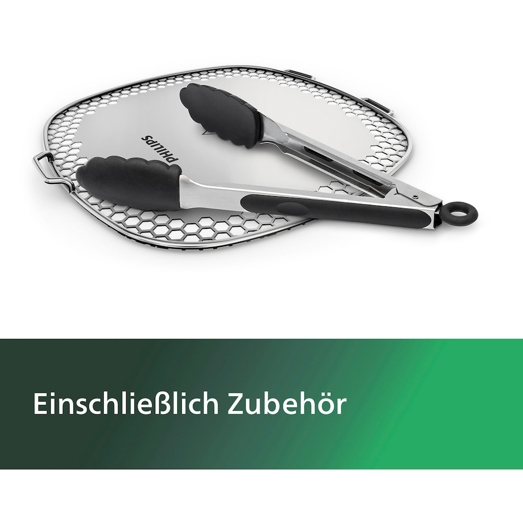 Philips Grillpfanneneinsatz »HD9954/01 Snack Profi-Kit«, Edelstahl-Silikon, (3 St.)