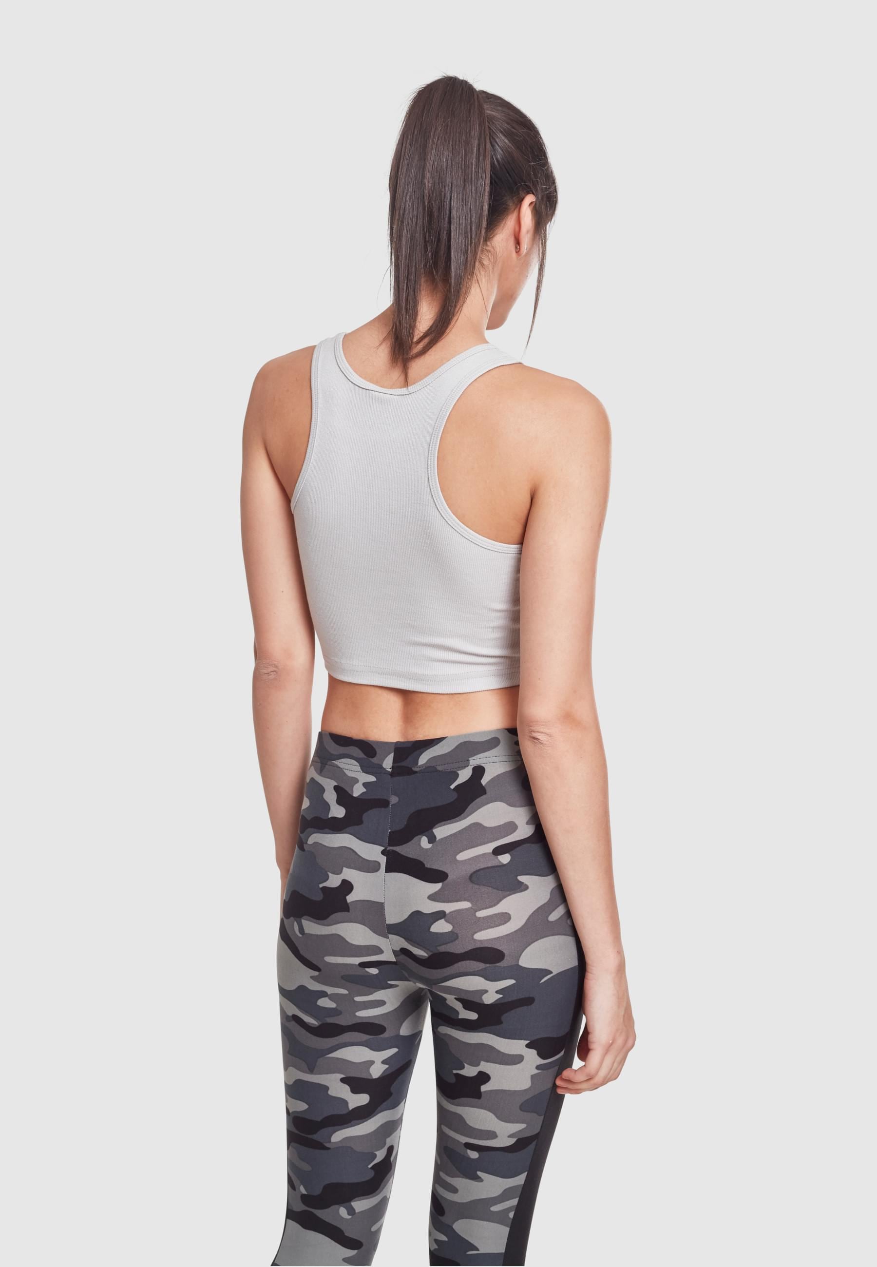 URBAN CLASSICS Muskelshirt »Urban Classics Damen Ladies Rib Cropped Top«, (1 tlg.)