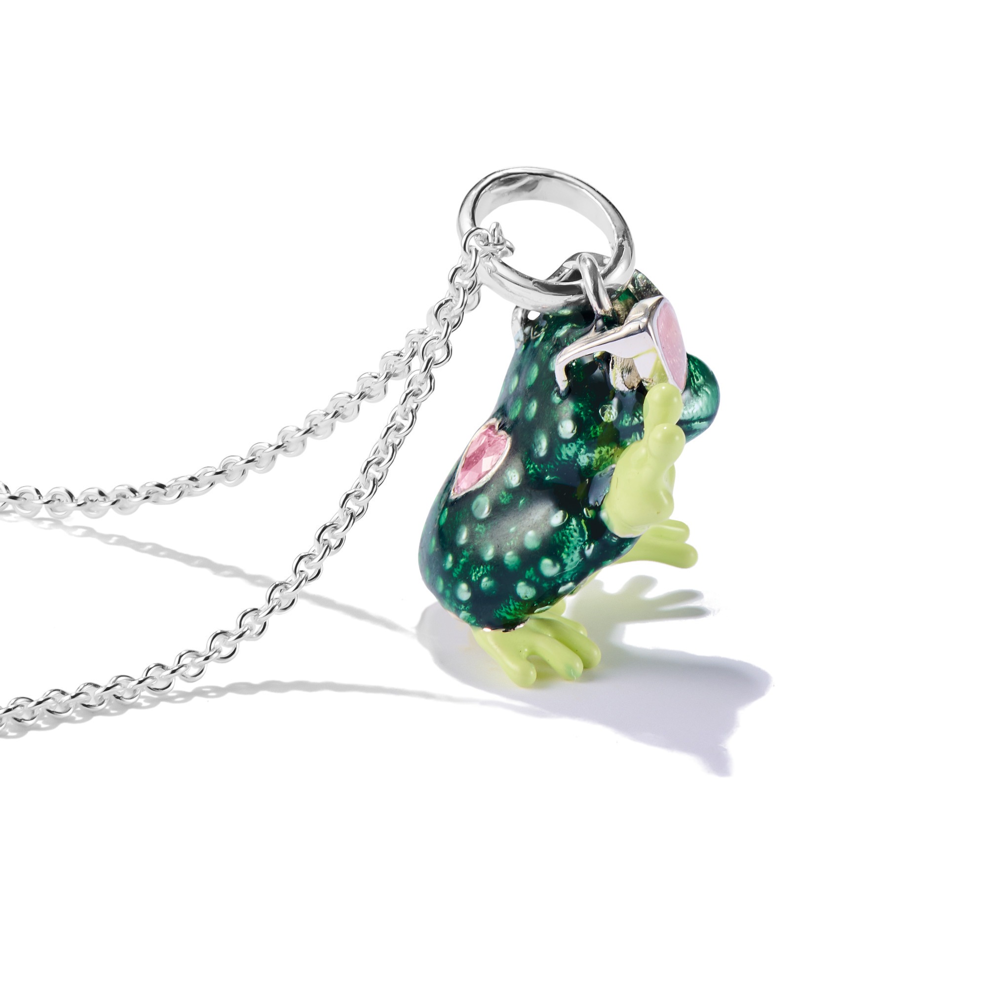 THOMAS SABO Kette mit Anhänger »Froschkette« mit Zirkonia (synth.)