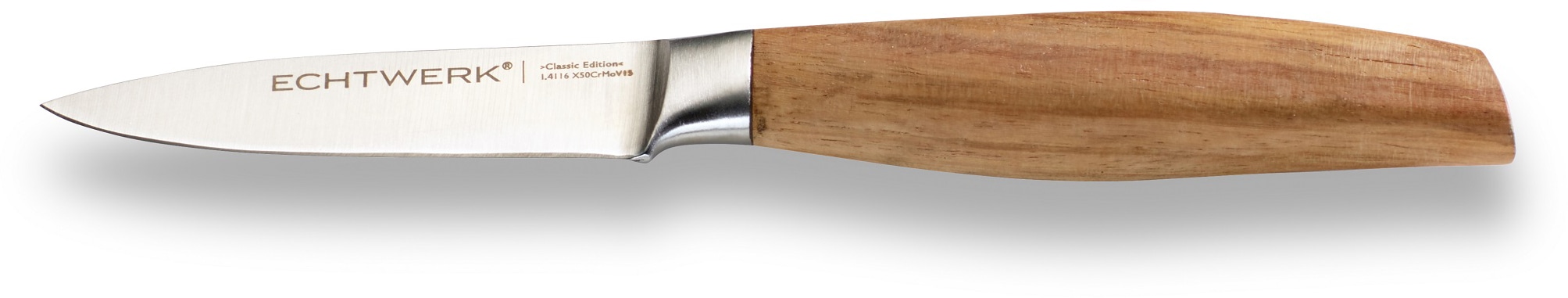 ECHTWERK Schälmesser "Classic Edition" Gemüsemesser, Edelstahl, Klingenlänge 9 cm, Griff aus Akazienholz