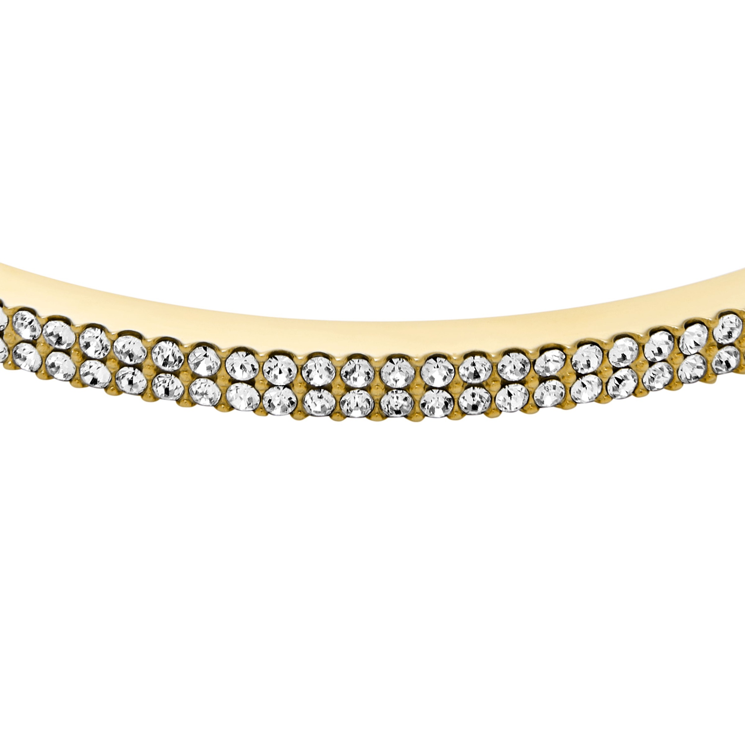 Fossil Armreif »Schmuck Geschenk Edelstahl ELLIS«, mit Glasstein