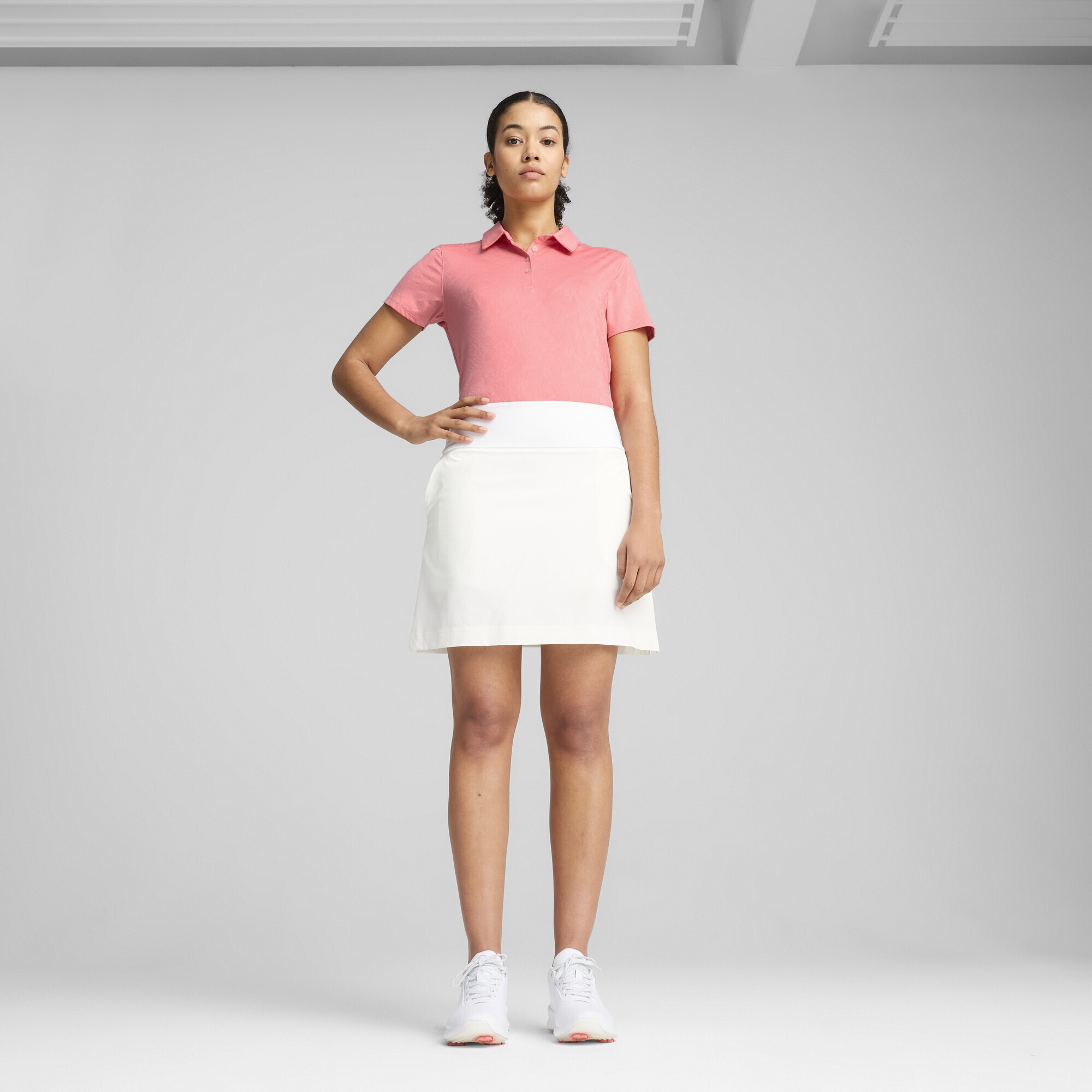 PUMA Poloshirt »MATTR Lianas Kurzärmeliges Jacquard-Polo Damen«
