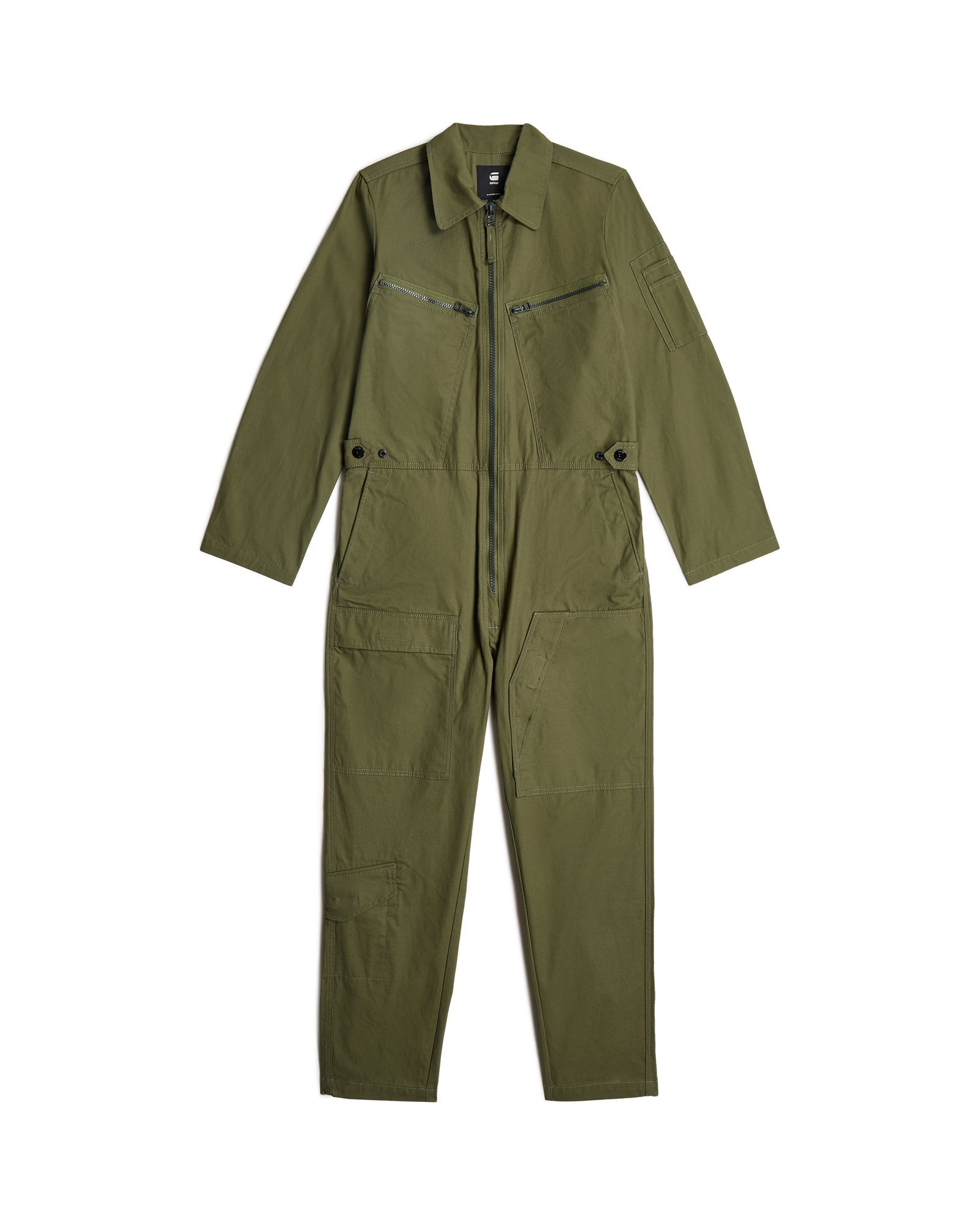 G-star pour femme. D20661-9288-B230 Overall Multi Zip Winter green (XXS), Casuel, Vert, Coton, Manche longue 2