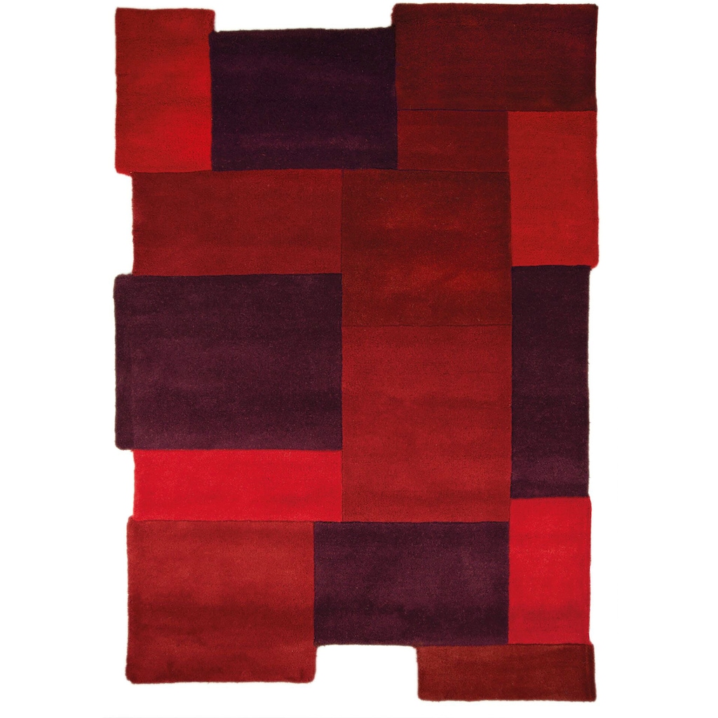 FLAIR RUGS Wollteppich »Abstract Collage«, rechteckig