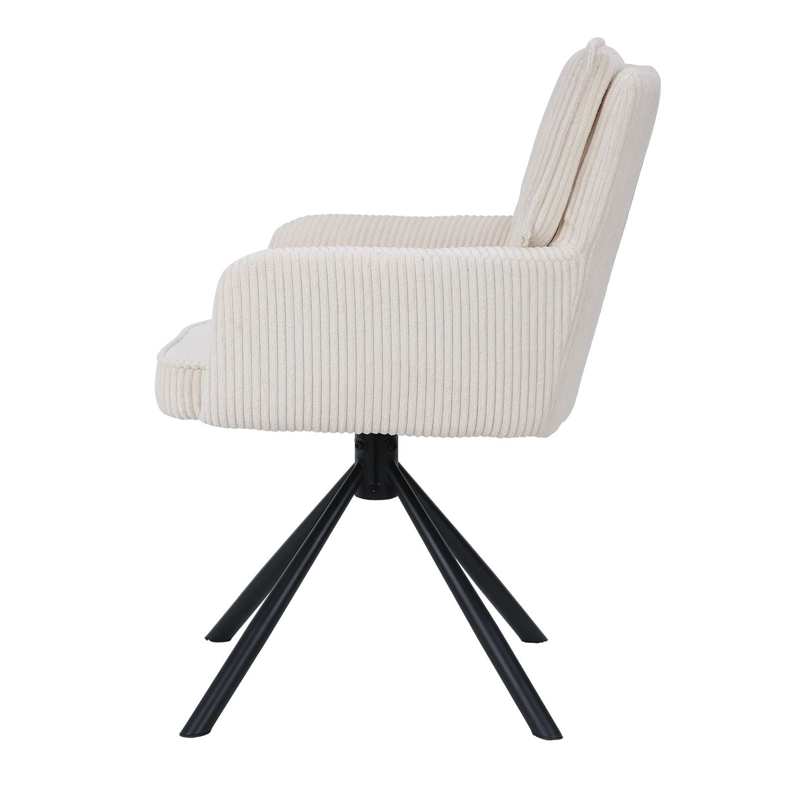 OTTO home Esszimmerstuhl »Les Choux«, 2 St., gepolsterte Rückenlehne, Armlehne und Sitzfläche, Sitzhöhe 48 cm