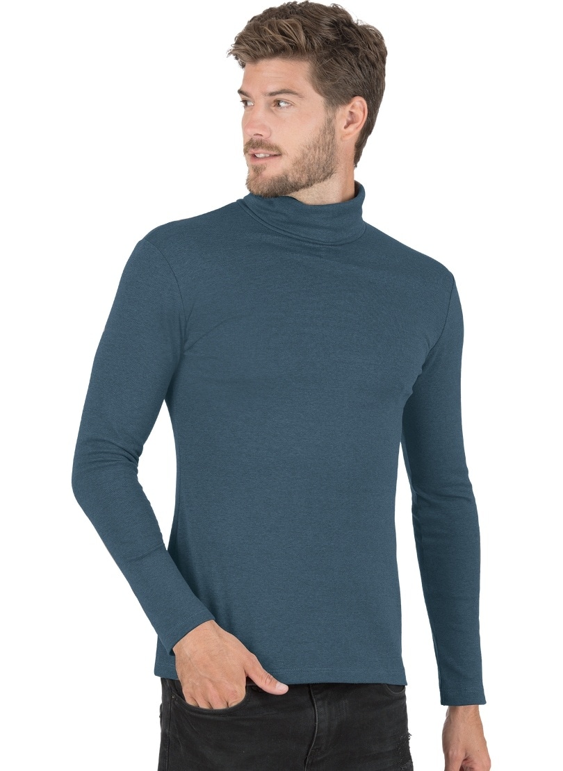 Trigema Rollkragenshirt "TRIGEMA Rollkragenshirt" 1 Stk. tlg. günstig online kaufen