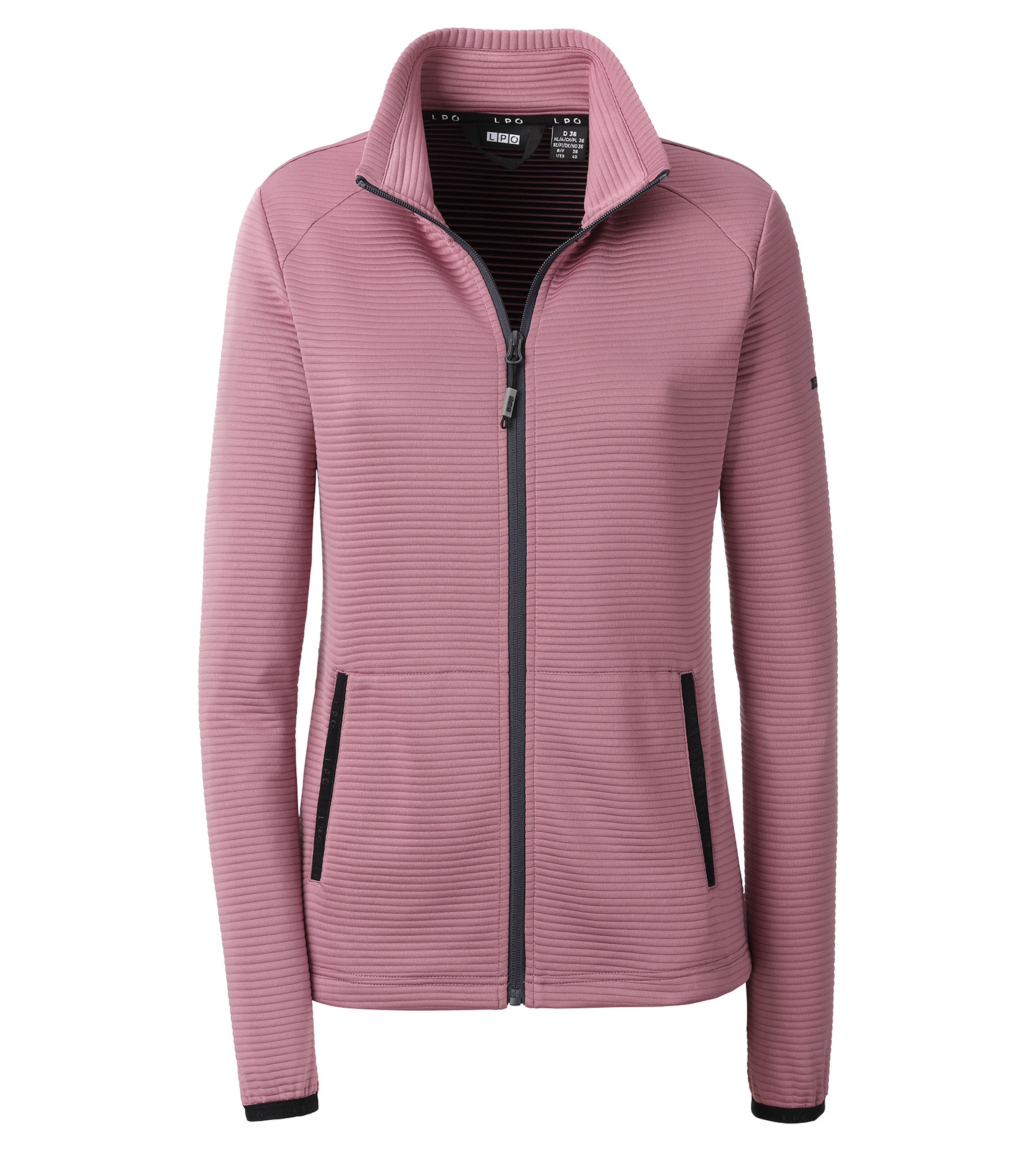 LPO Strickfleecejacke "XARA WMN" mit Stehkragen