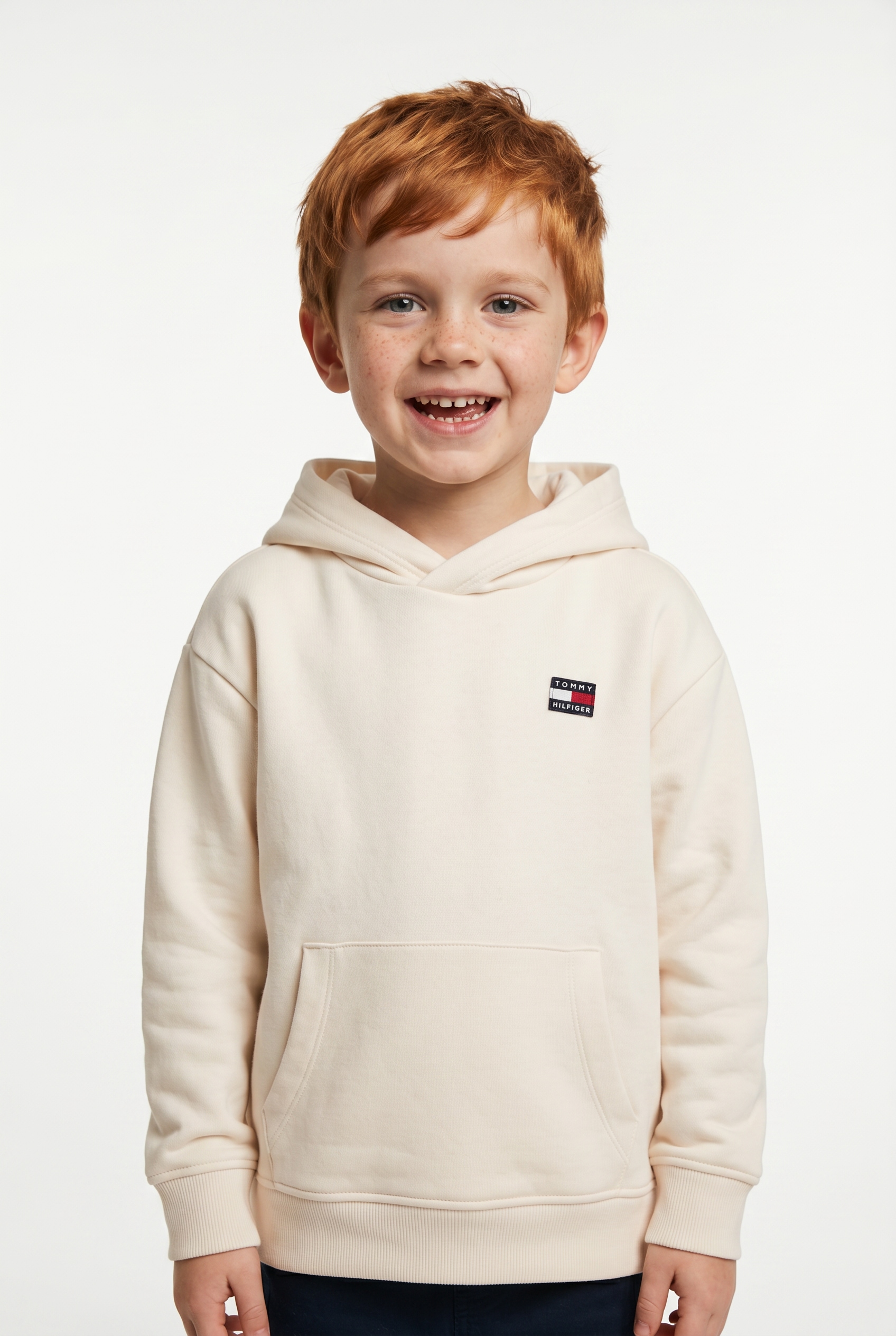 Tommy Hilfiger Kapuzensweatshirt, Kängurutasche, reine Baumwolle, Kinder bis 16 Jahre