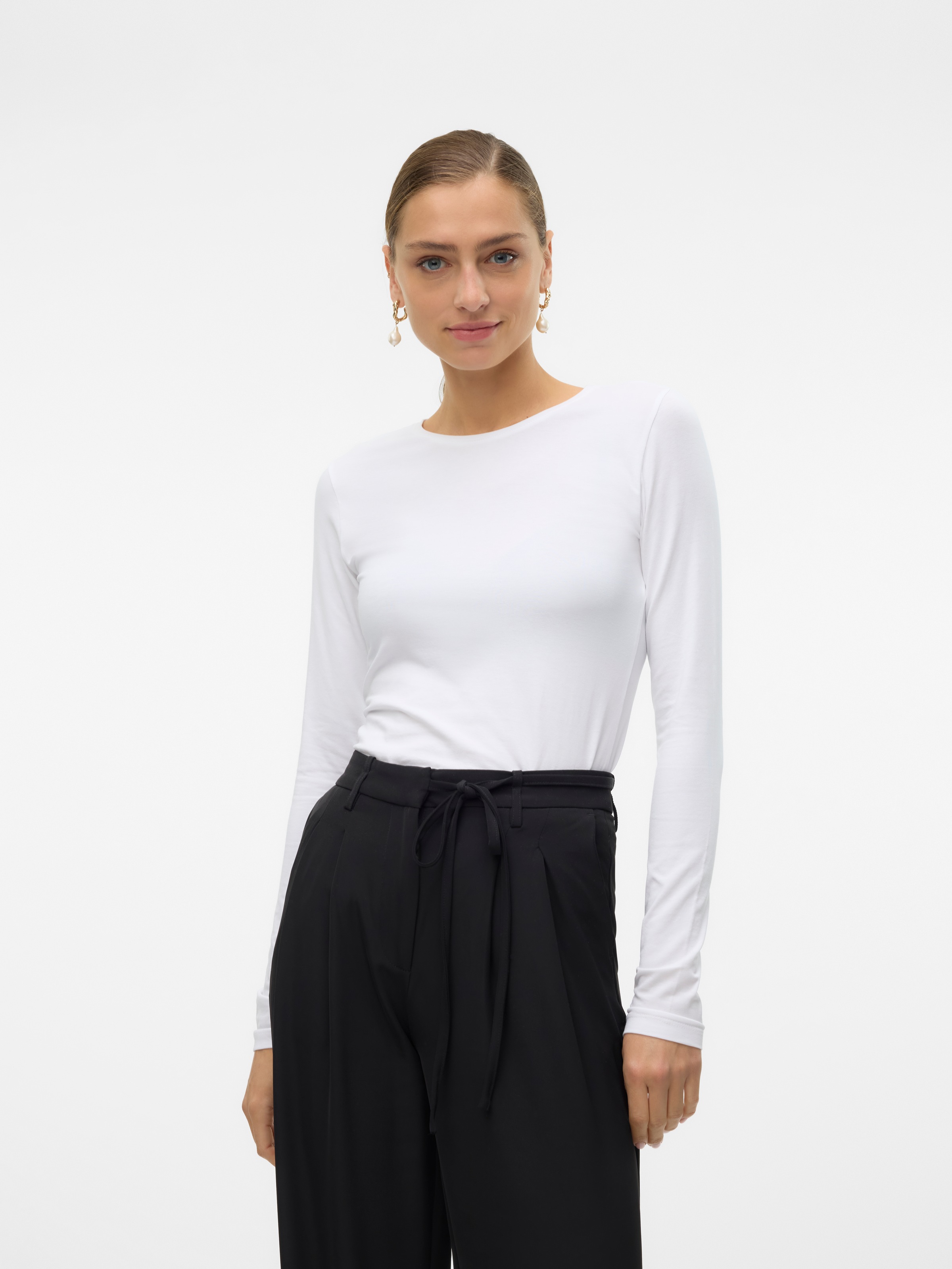 Vero Moda Langarmshirt "VMLULU LS O-NECK TOP JRS GA NOOS" günstig online kaufen