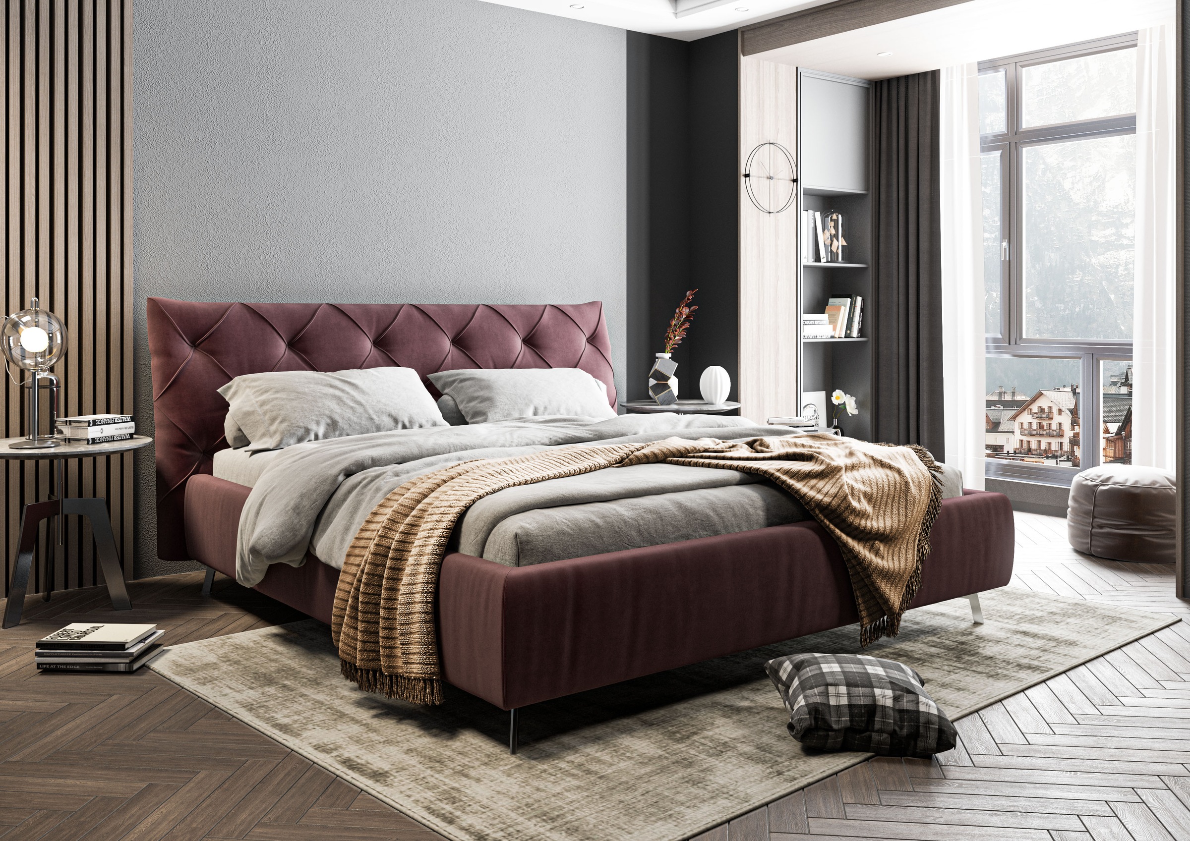 Home affaire Polsterbett "Elloree in 4 Breiten bis 200cm, auch in Leder" Ko günstig online kaufen