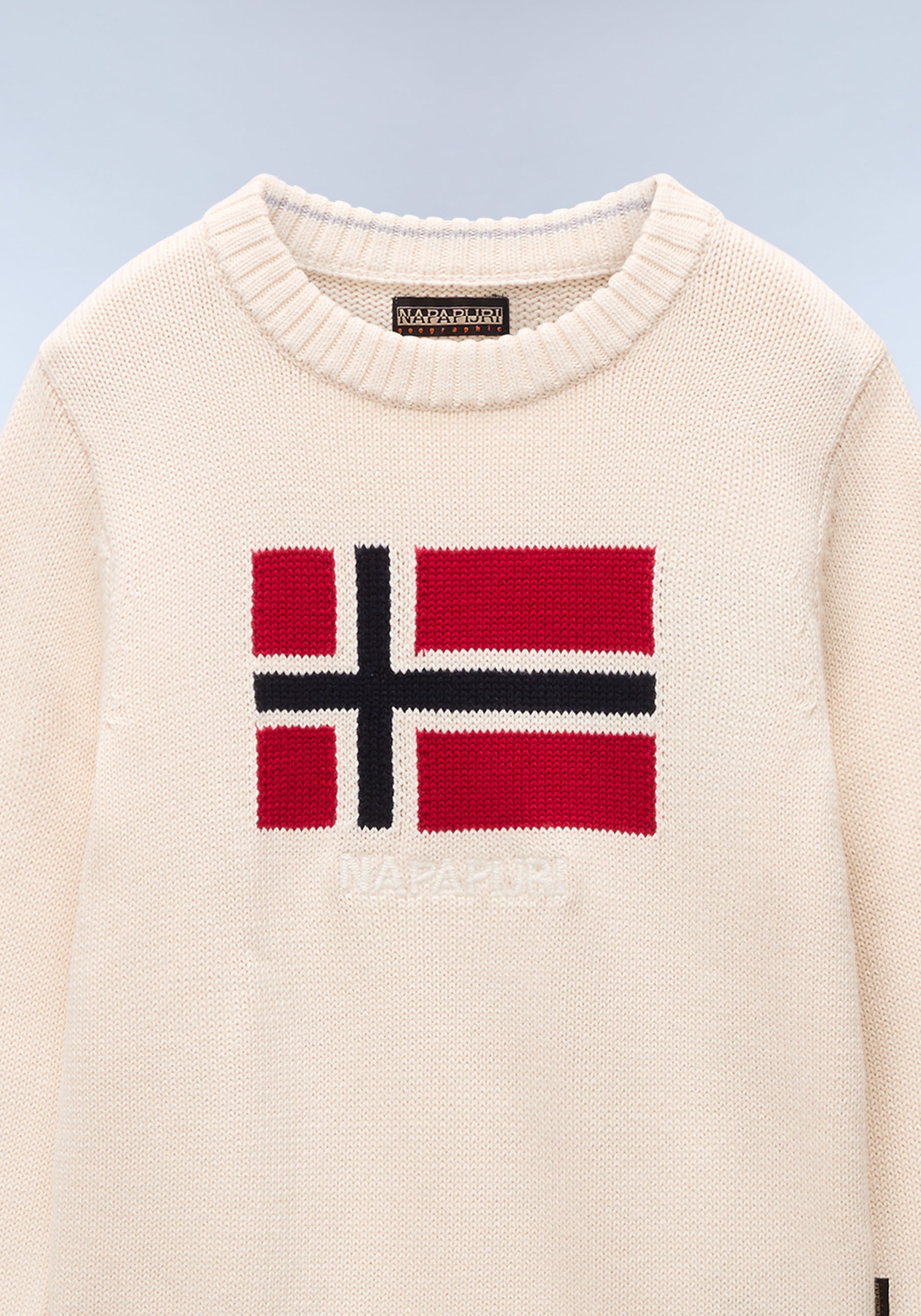 Thumbnail - Napapijri Strickpullover Rundhals, Rippbündchen