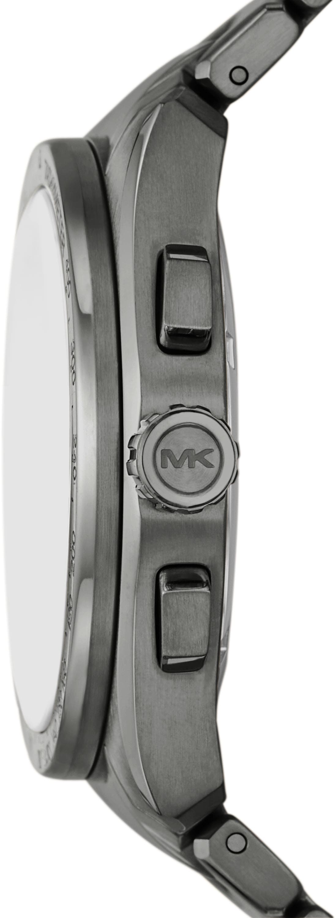 MICHAEL KORS Chronograph »ACCELERATOR 2.0«, Armbanduhr, Herrenuhr, Edelstahlarmband, analog, Tag, Stoppfunktion