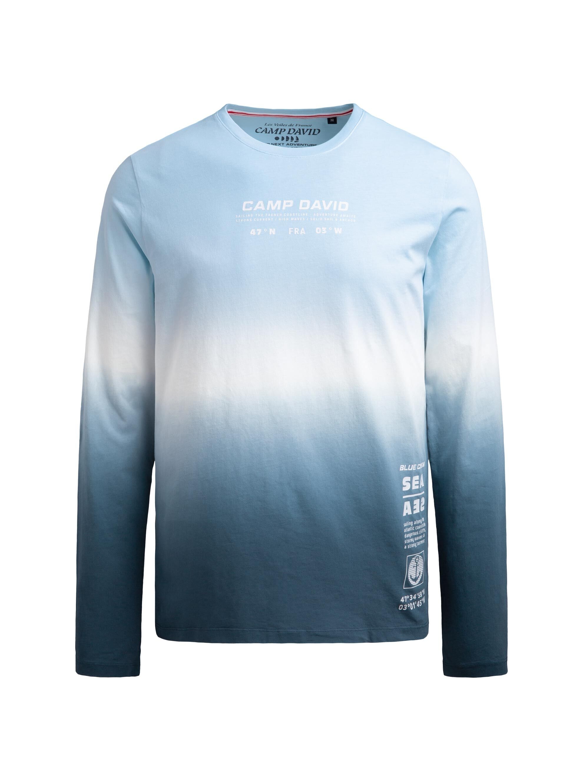 CAMP DAVID Rundhalsshirt mit Farbverlauf