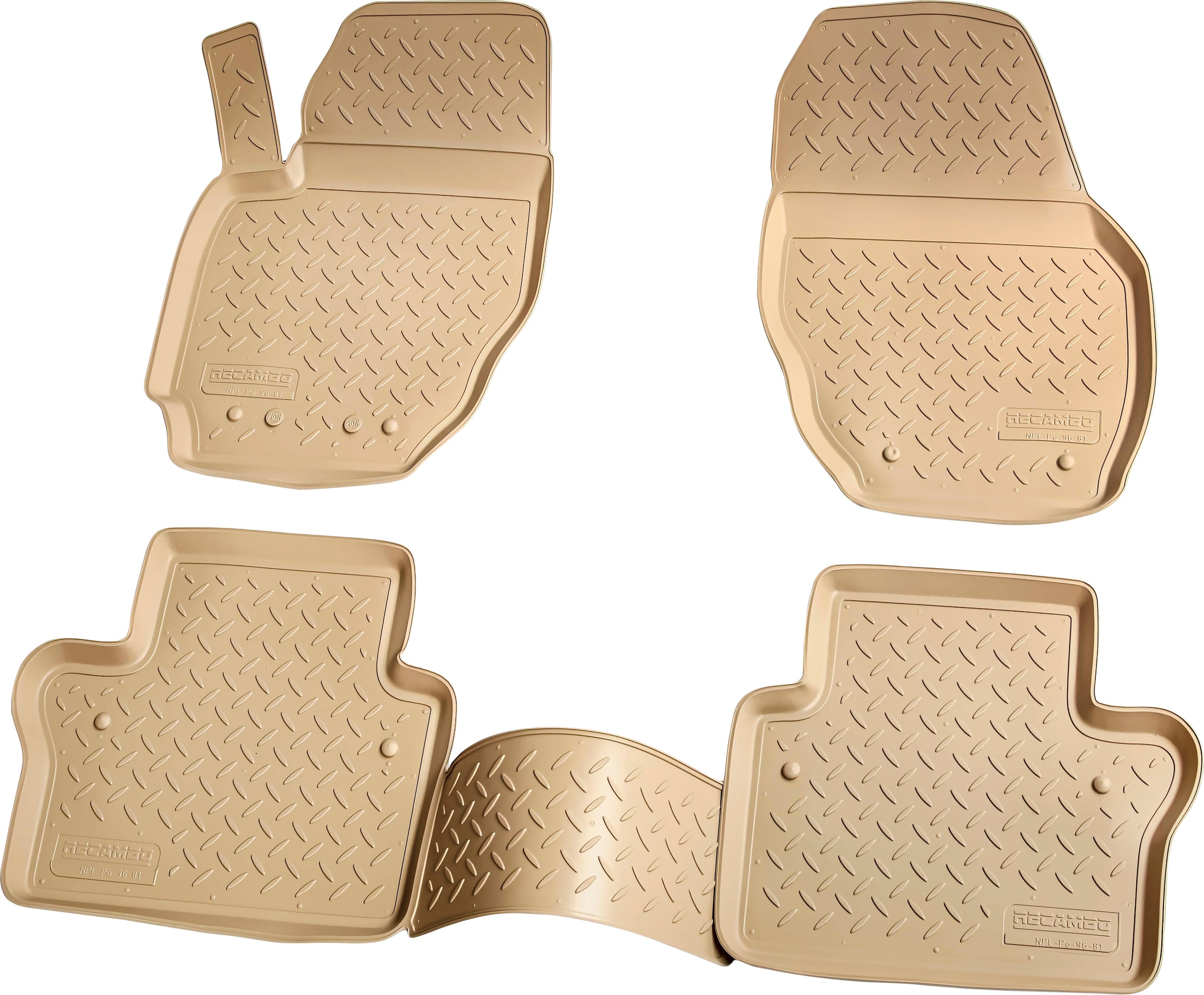 RECAMBO Passform-Fußmatten »CustomComforts«, VOLVO, S80, (Set, 4 St.), Typ  AS 2006 - 2016, perfekte Passform bestellen | BAUR