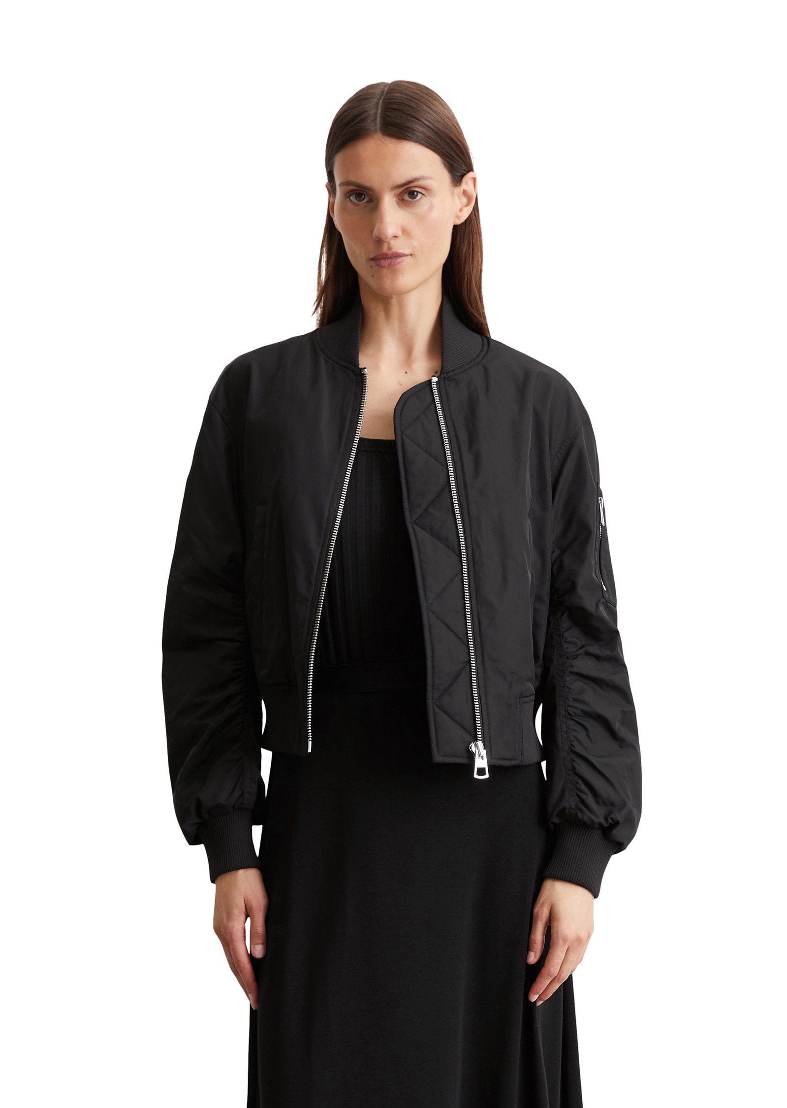 Marc OPolo Outdoorjacke "aus recyceltem Polyester-Twill", ohne Kapuze günstig online kaufen