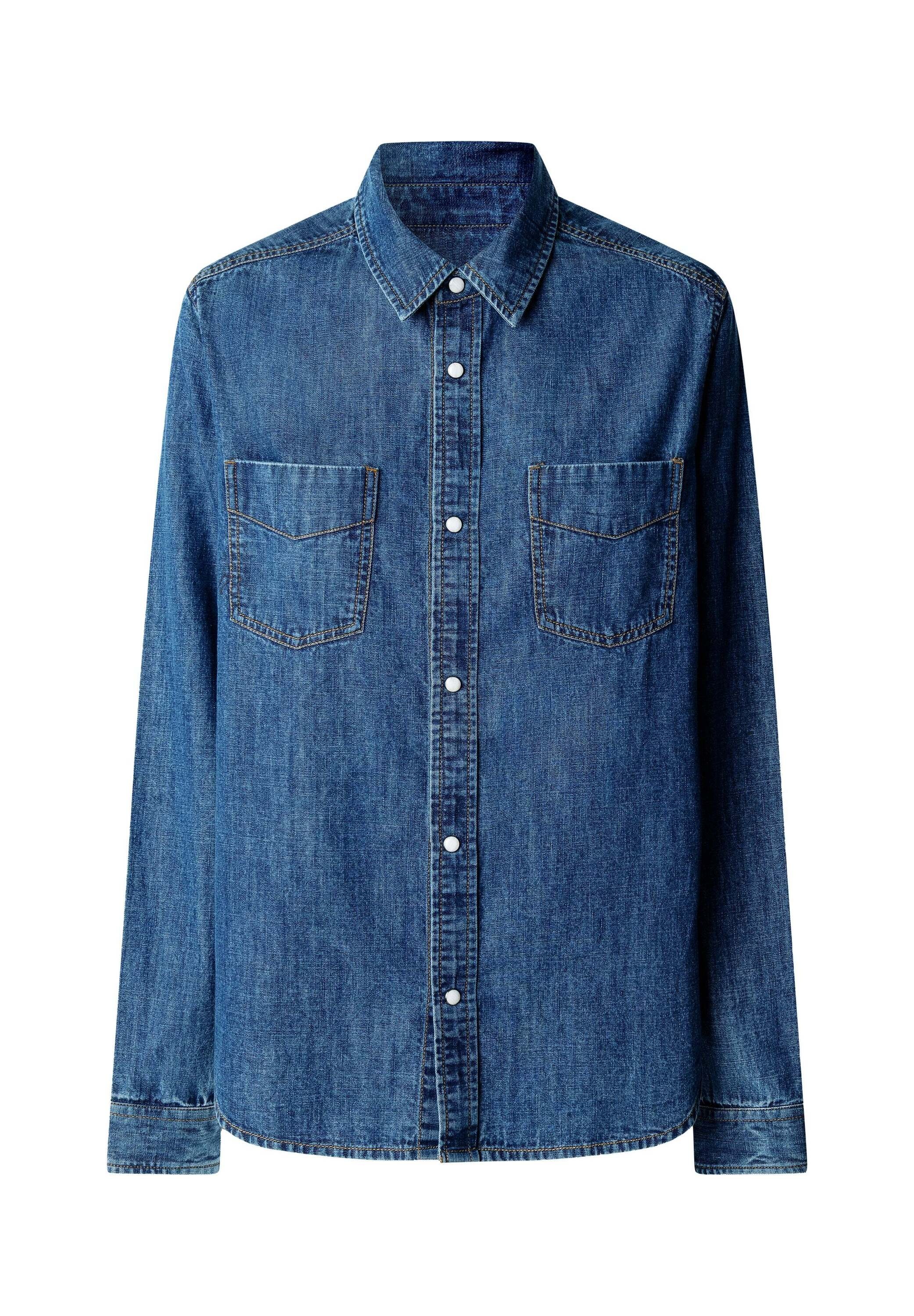 Pepe Jeans T-Shirt »denim shirt ABBEY AUTHENTIC SHIRT DARK USED«