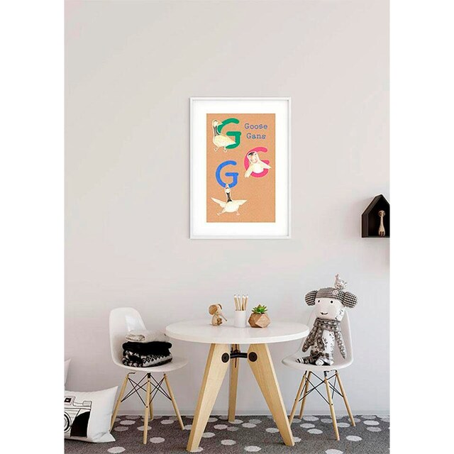 Komar Poster »ABC Animal G«, Buchstaben, (1 St.), Kinderzimmer, Schlafzimmer,  Wohnzimmer | BAUR