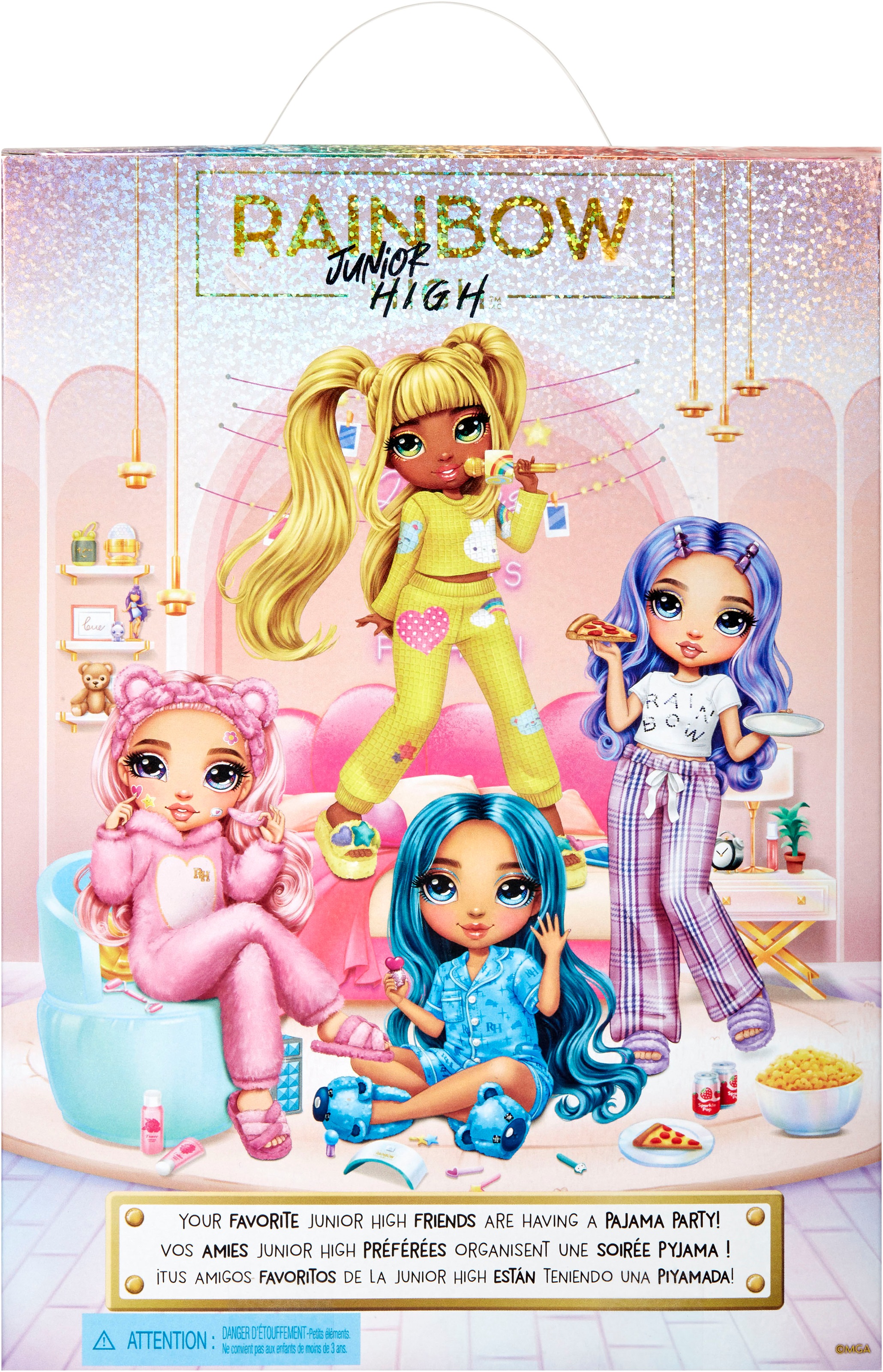 RAINBOW HIGH Anziehpuppe »Junior High PJ Party Fashion Doll Skyler (Blue)«