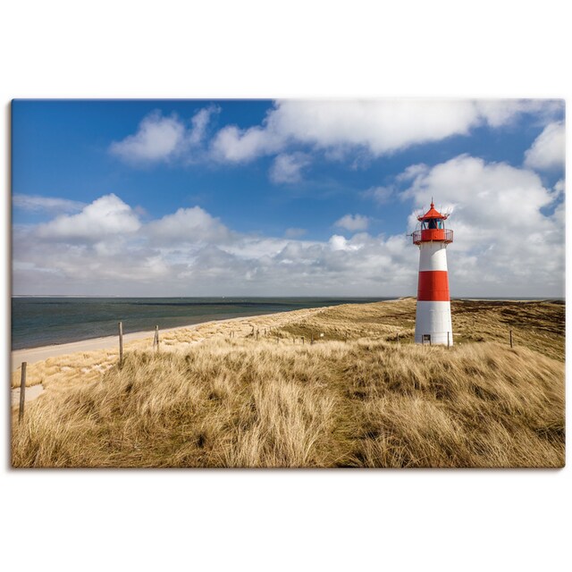 Artland Wandbild »Leuchtturm List-Ost auf Sylt Deutschland«, Gebäude, (1 St.),  als Alubild, Leinwandbild, Wandaufkleber oder Poster in versch. Größen  bestellen | BAUR