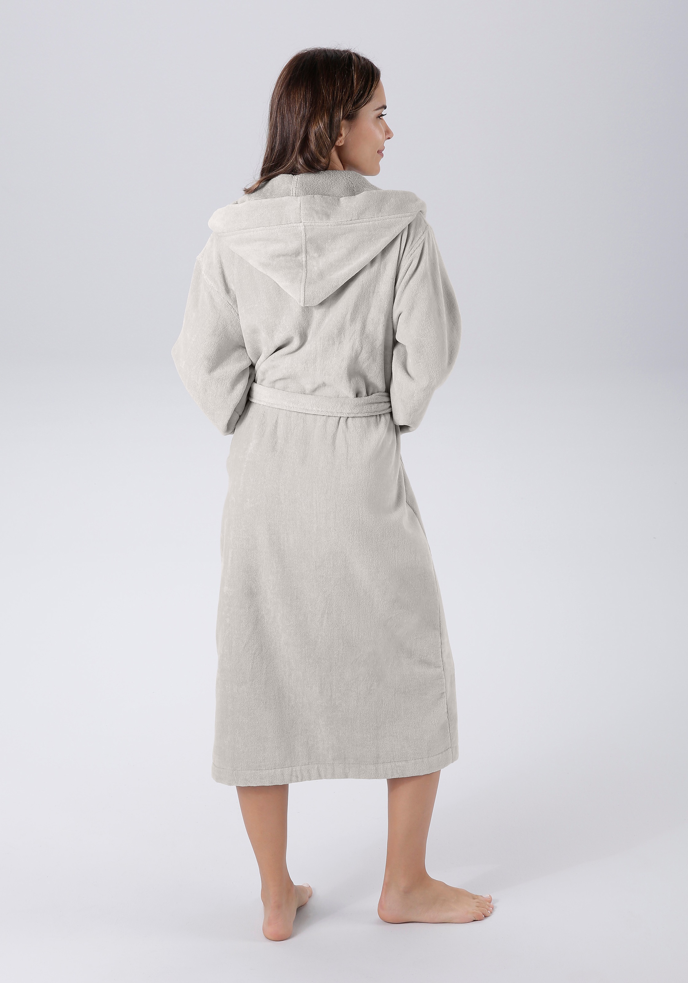 Bruno Banani Unisex-Bademantel »Daniel, ideal für Sauna & Spa, Hotelbademantel, Morgenmantel«, (1 St.), Damen & Herren Bademantel, lang, mit Taschen, S-5XL