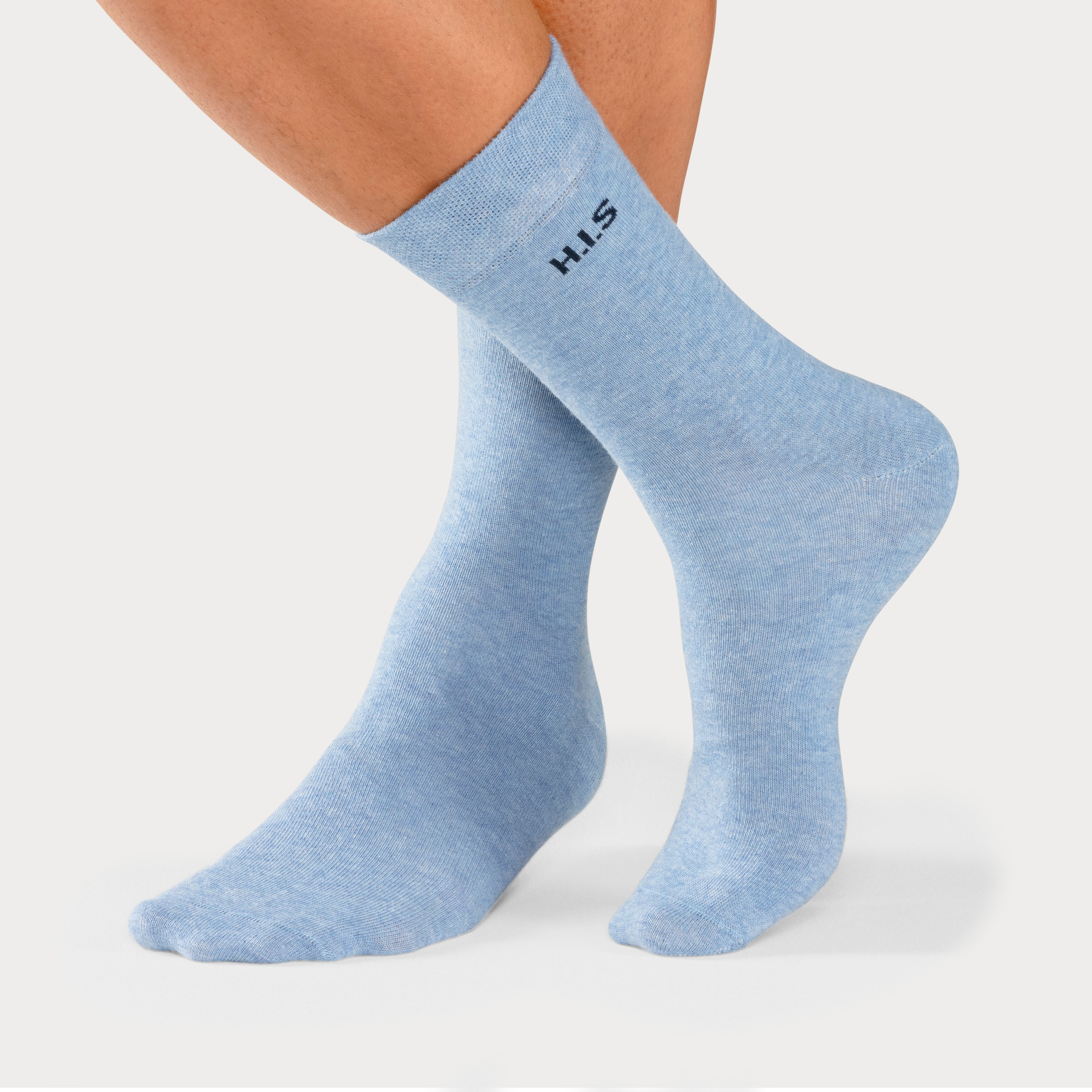 H.I.S Socken, (4 Paar), Bündchen BAUR druckfreiem | online mit kaufen