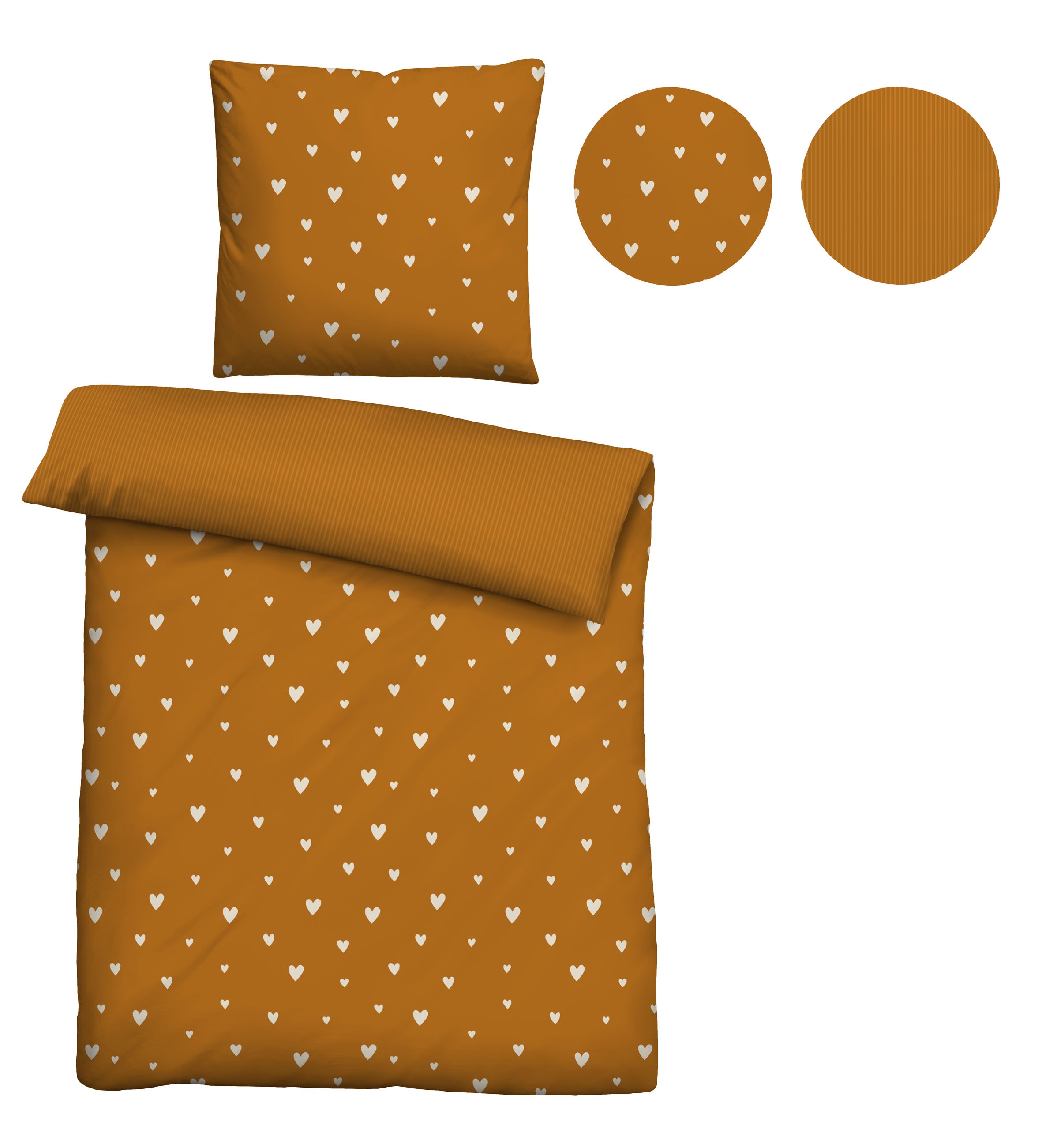 Castell - Markenbettwäsche Wendebettwäsche "0400869" 2 Stk. hautsympathisch günstig online kaufen