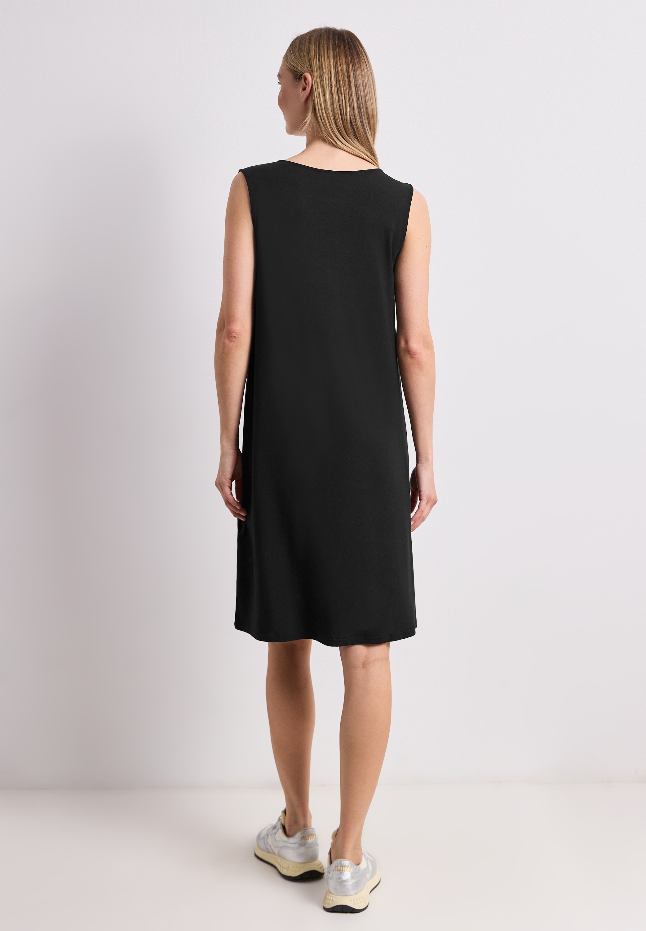STREET ONE Midikleid Ohne Taschen mit Rundhalsausschnitt