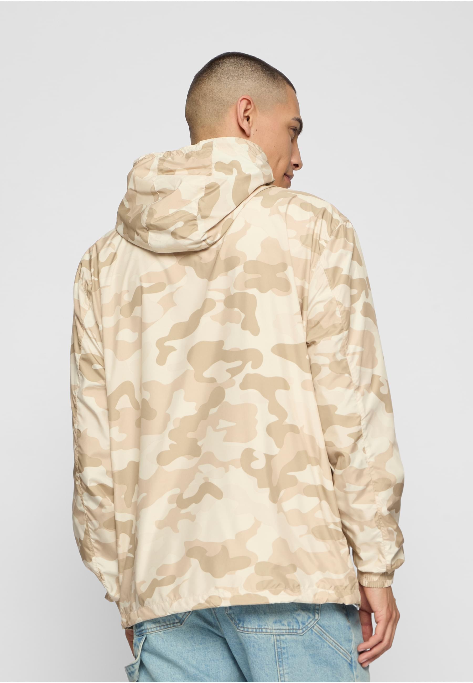 URBAN CLASSICS Anorak »Urban Classics Herren Camo Pull Over Windbreaker«, (1 St.), mit Kapuze