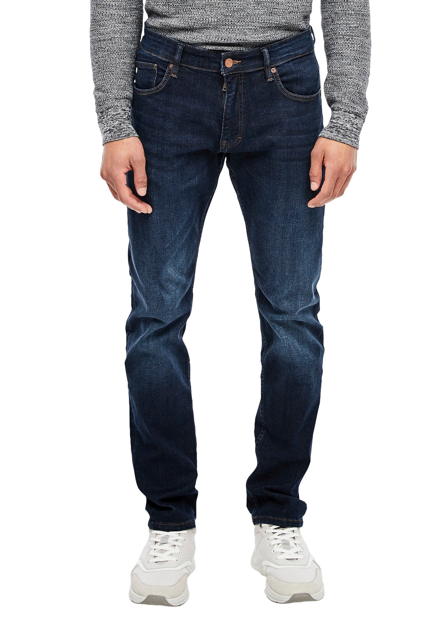 5-Pocket-Jeans, mit leichten Abriebeffekten