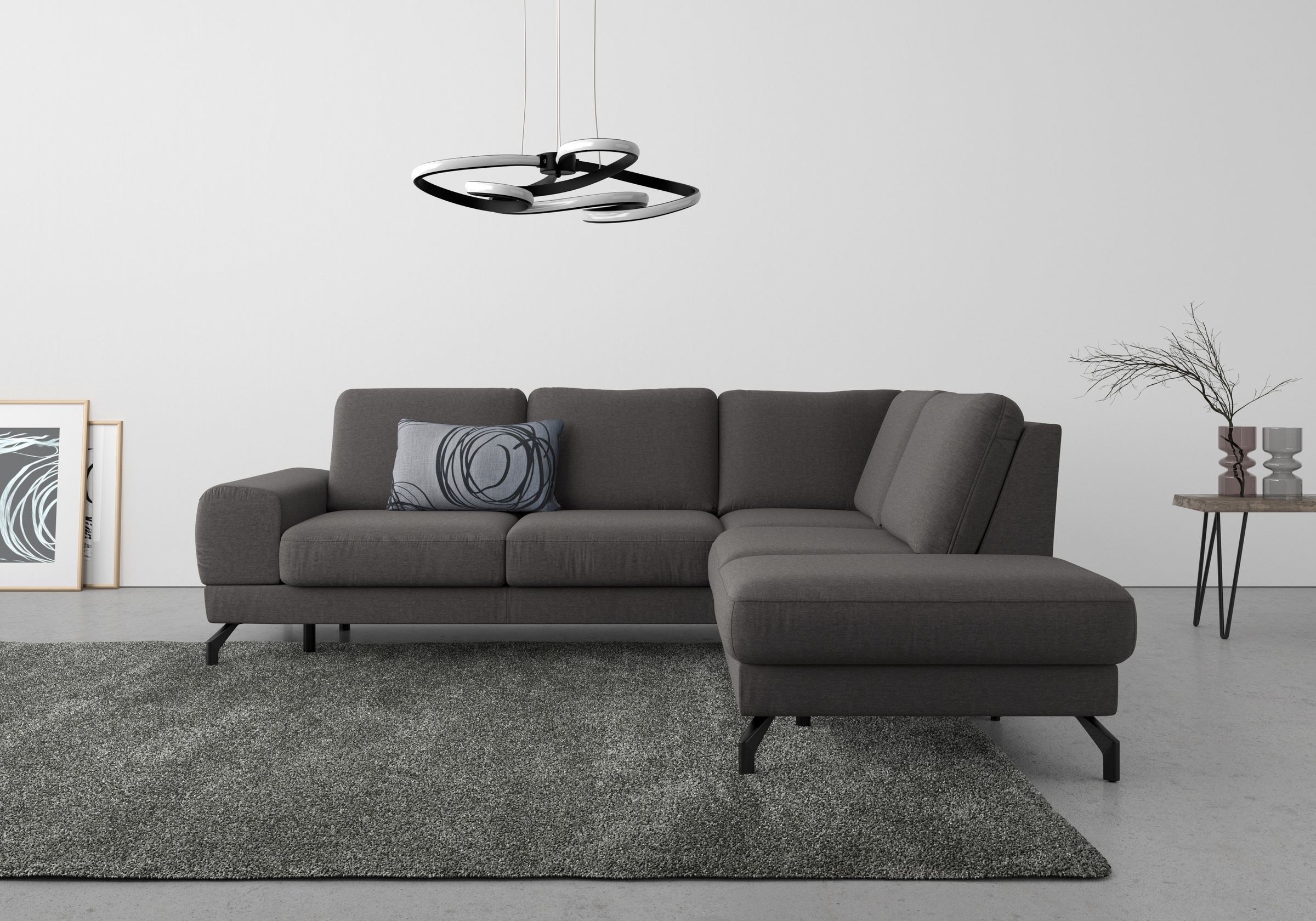 sit&more Ecksofa »Cinturo L-Form«, inklusive Sitztiefenverstellung und Federkern, Sitzhöhe 45 cm