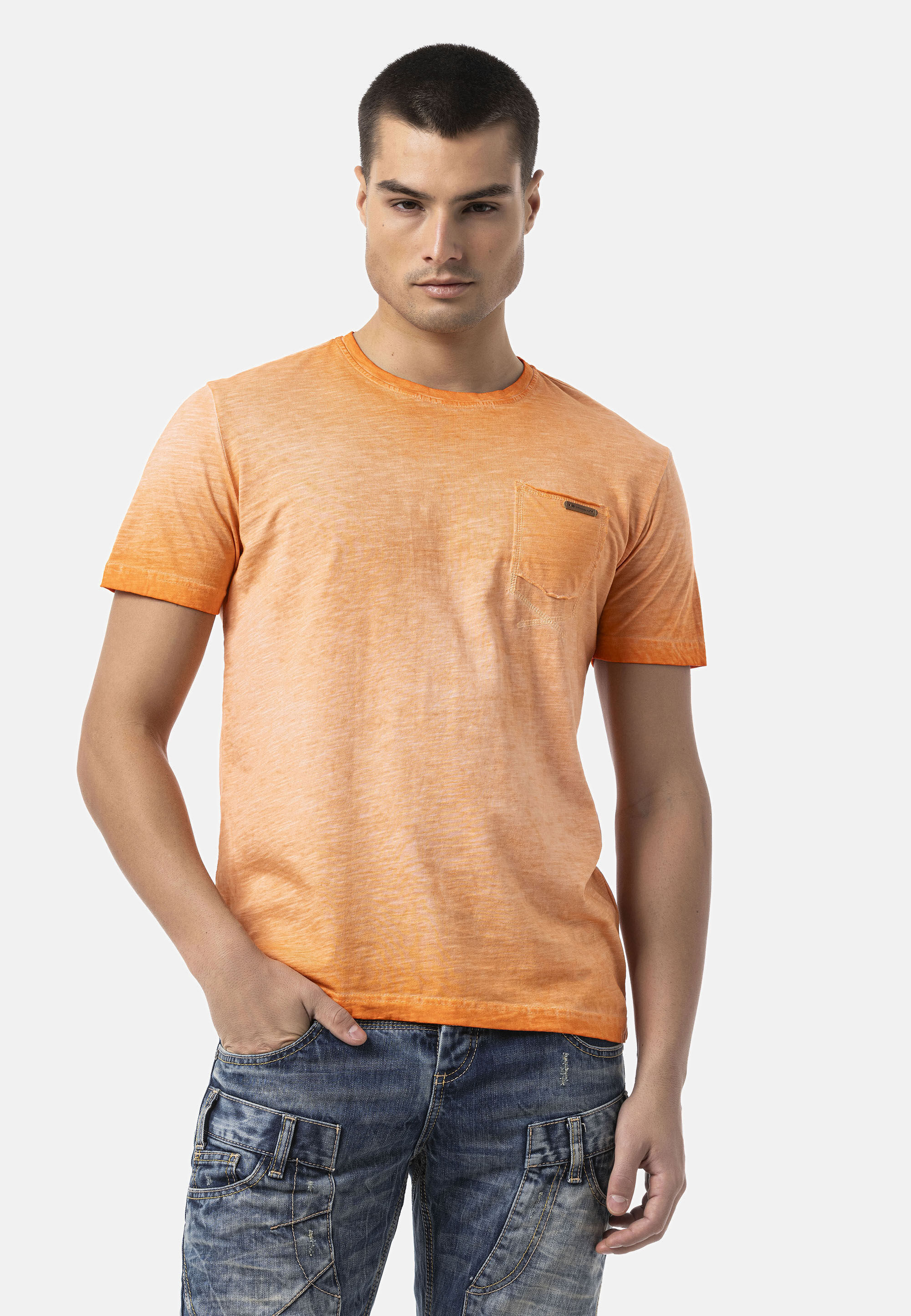 Cipo & Baxx T-Shirt "CT810" Auffälliger Front-Print