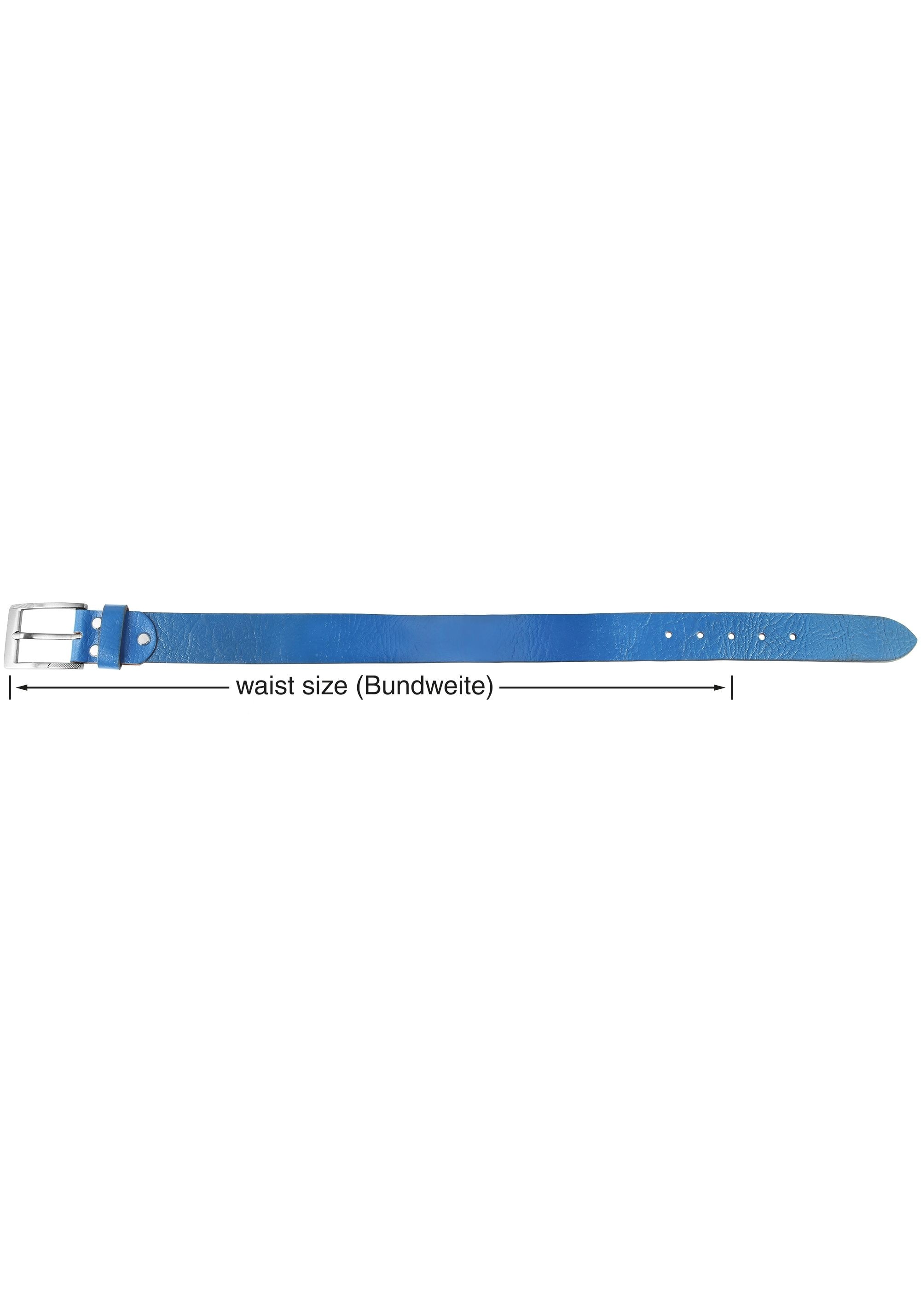 Leonardo Verrelli Ledergürtel »90 cm - 130 cm (Bundweite) in Blau aus 100% Echtleder, kürzbar«
