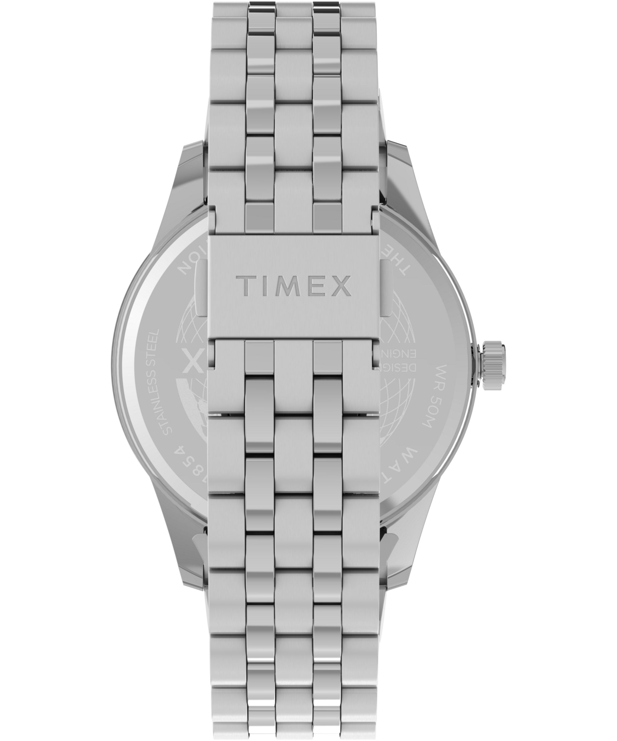 Timex Multifunktionsuhr »CHICAGO« Quarzuhr, Armbanduhr, Herrenuhr, Edelstahlarmband, Datum, Leuchtzeiger