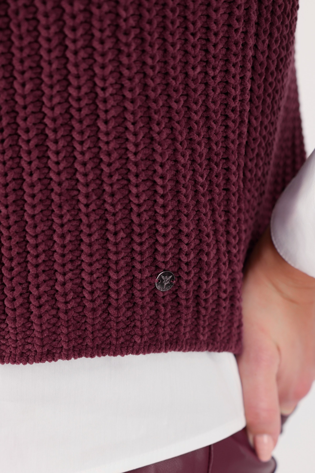 Monari Pullunder »Pullunder Basic Chenille«, Mit Rundhalsausschnitt