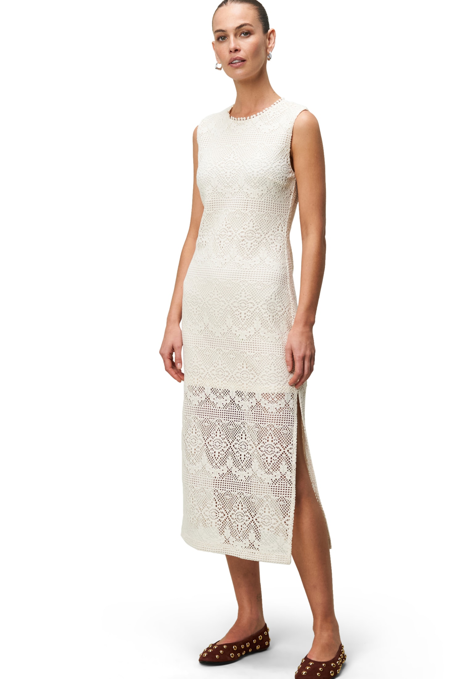 Zero Midikleid "zero Damen Sommerkleid Midikleid mit Spitzenbesatz", Spitze günstig online kaufen