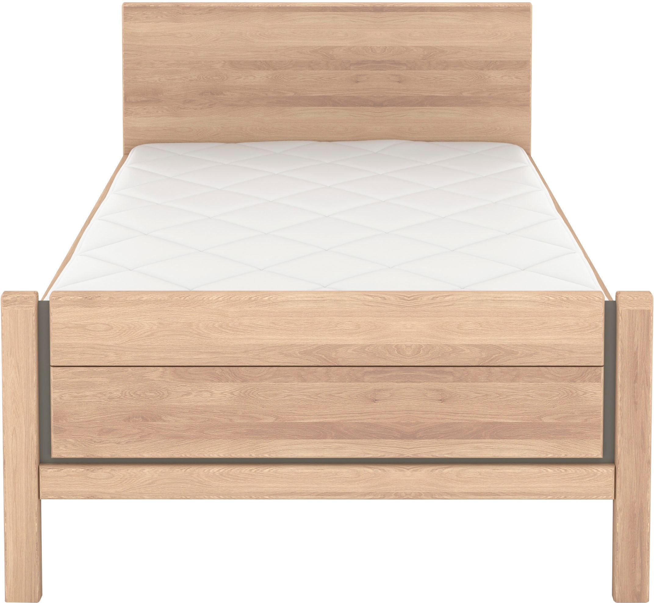 Thumbnail - Musterring Holzbett "Sorrent, Bettgestell, Bettrahmen, teilmassiv Eiche" MADE IN GERMANY, Eiche teilmassiv, Liegehöhenve...