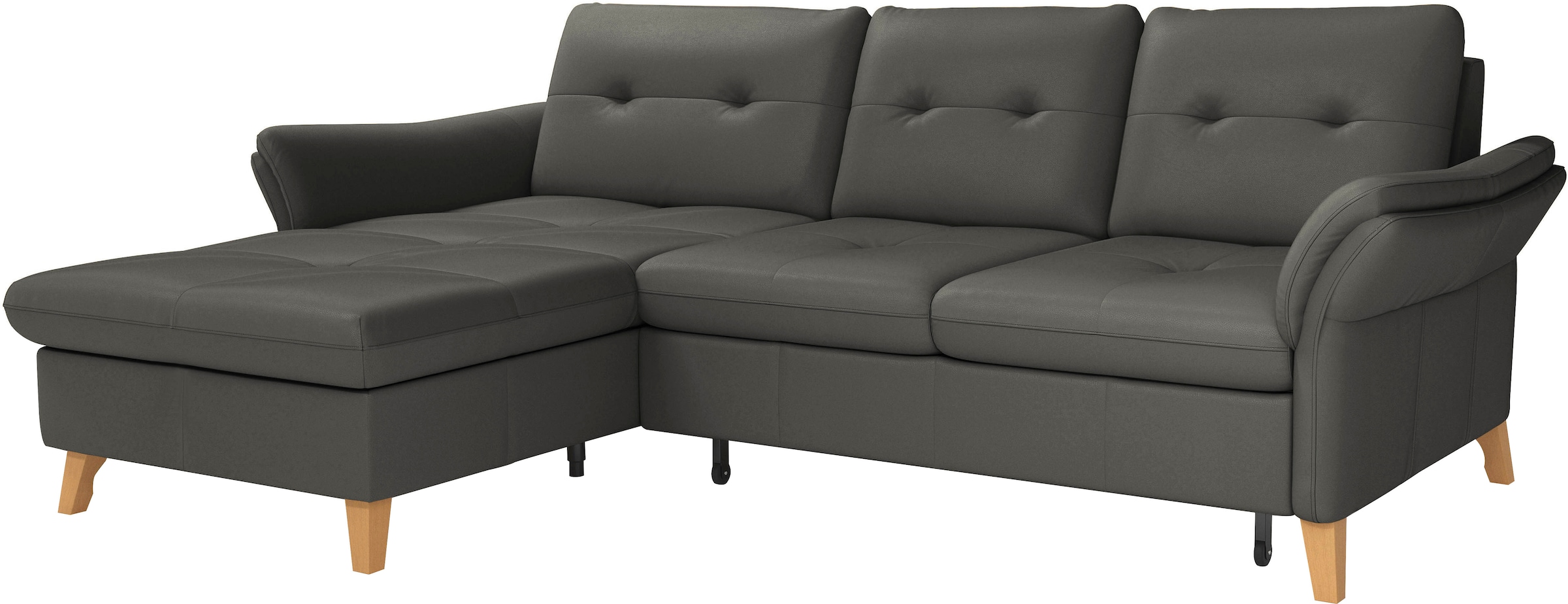 sit&more Ecksofa »Göteborg«, Sitztiefenverstellung und Federkern, wahlweise mit Bettfunktion