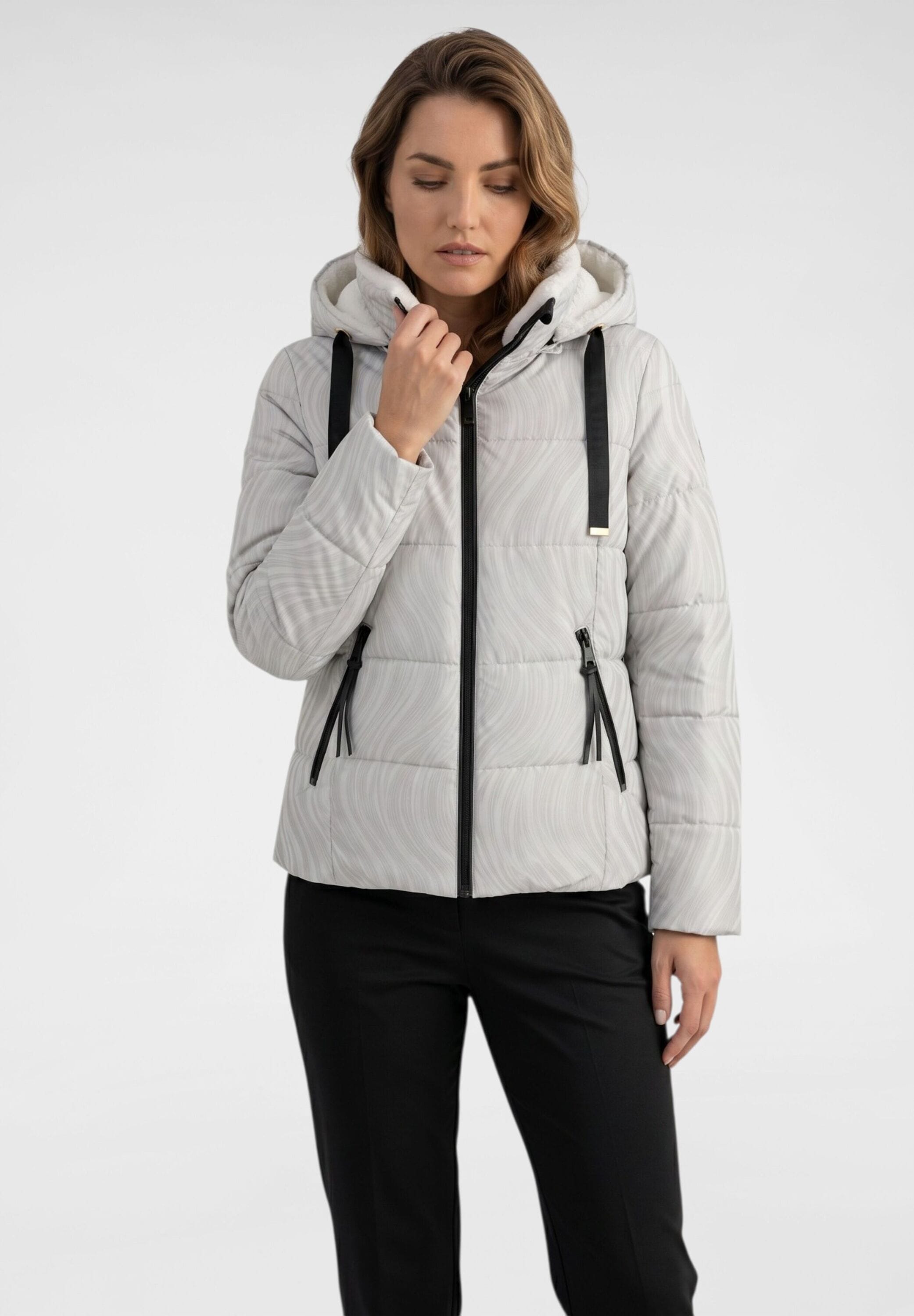 NAVIGAZIONE Steppjacke »NAVIGAZIONE Kacke« mit Kapuze Glänzende Optik