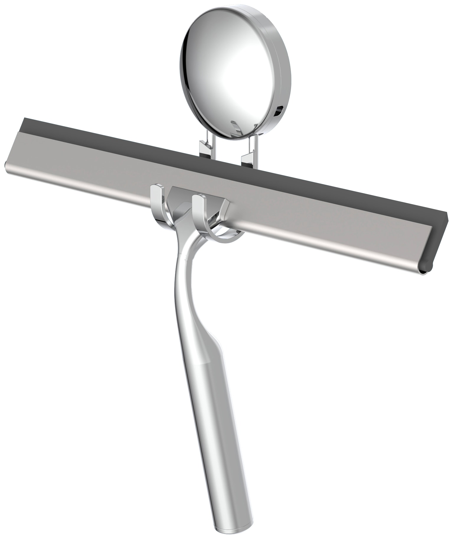 Duschabzieher EISL, B:25cm H:2cm L:16cm, grau, Acrylnitril-Butadien-Styrol (ABS), Wasserabzieher, Wandmontage, zum bohren oder kleben, mit