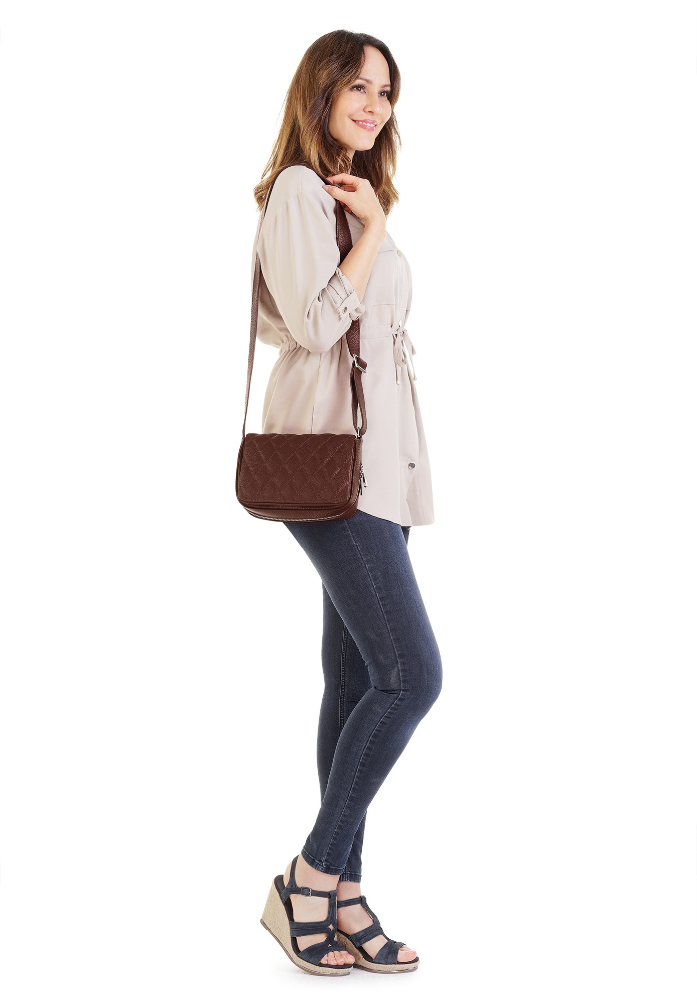 Cluty Henkeltasche echt Leder, Made in Italy günstig online kaufen