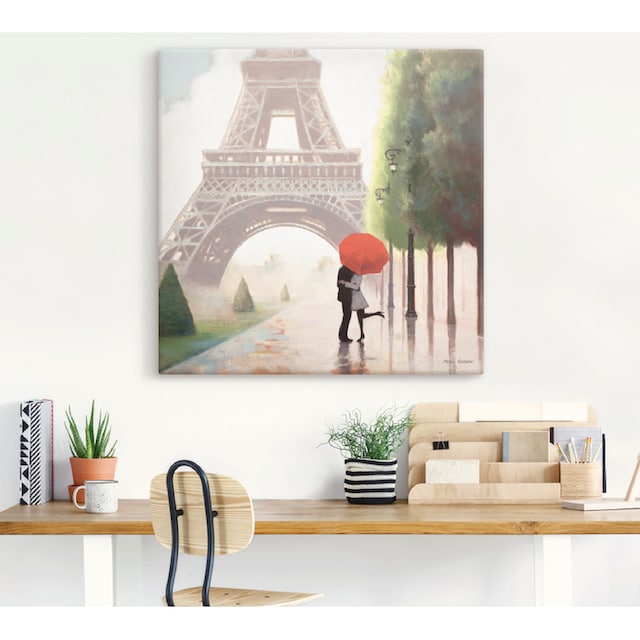 Artland Wandbild »Paris Romanze II«, Gebäude, (1 St.), als Leinwandbild,  Wandaufkleber oder Poster in versch. Größen kaufen | BAUR
