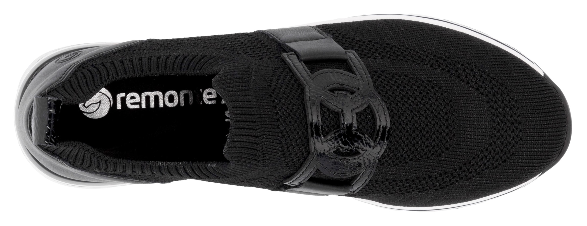 Remonte Slip-On Sneaker, Freizeitschuh, Halbschuh, Slipper mit Gummizug am Schaftrand