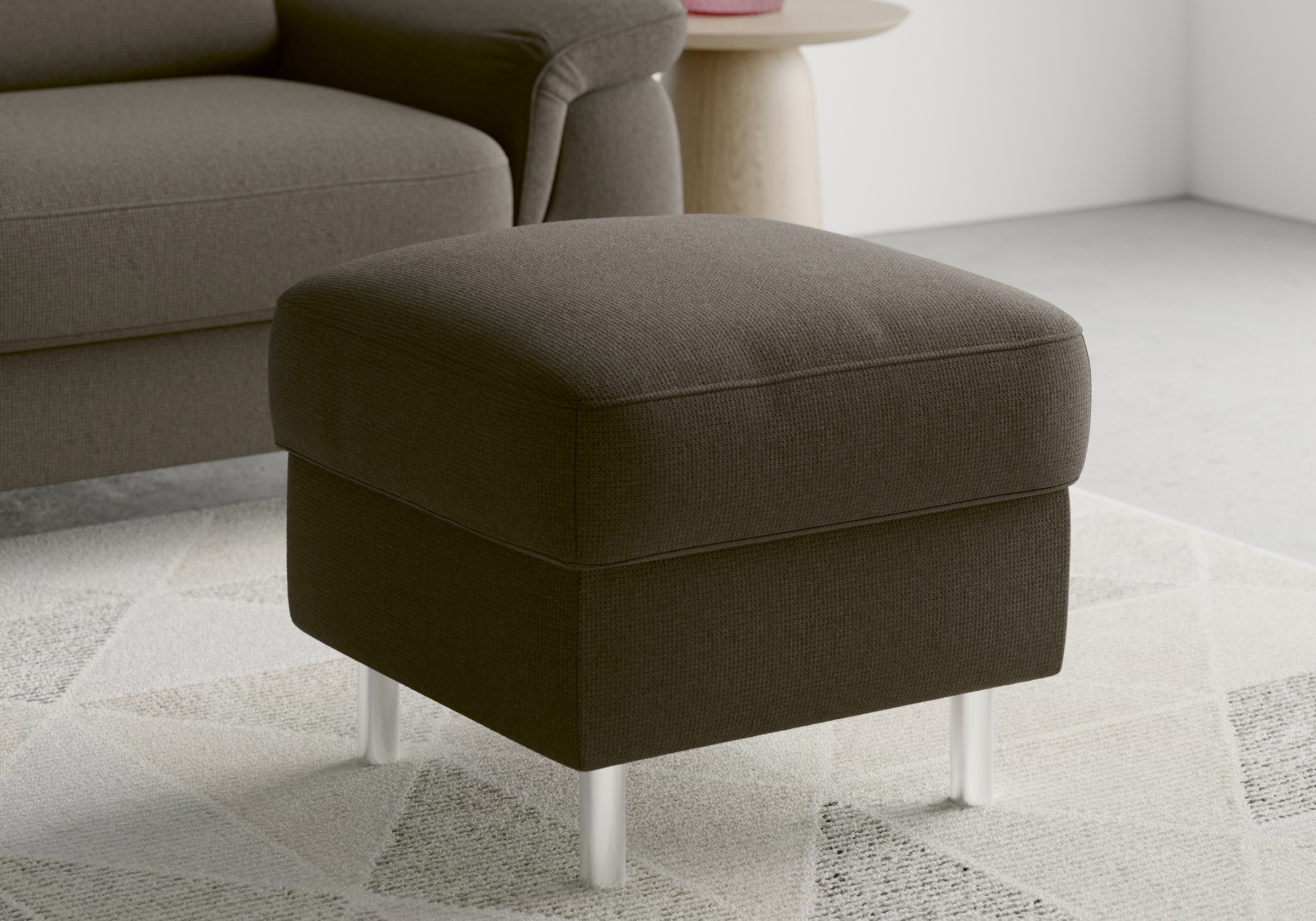 sit&more Stauraumhocker »Sinatra«, Sitzfläche ist abnehmbar, chromfarbene Metallfüße
