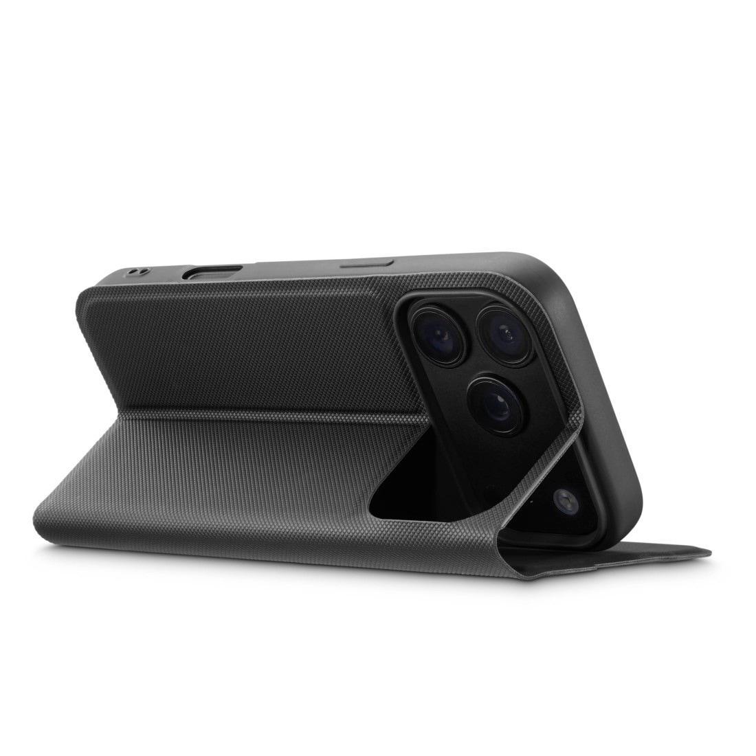 Hama Smartphone-Mappe »Handytasche mit Standfunktion für Apple iPhone 17 Pro Max 18 Pro Max« Standfunktion, Kartenfächer, Magnetverschluss, Anti-Rutsch-Oberfläche
