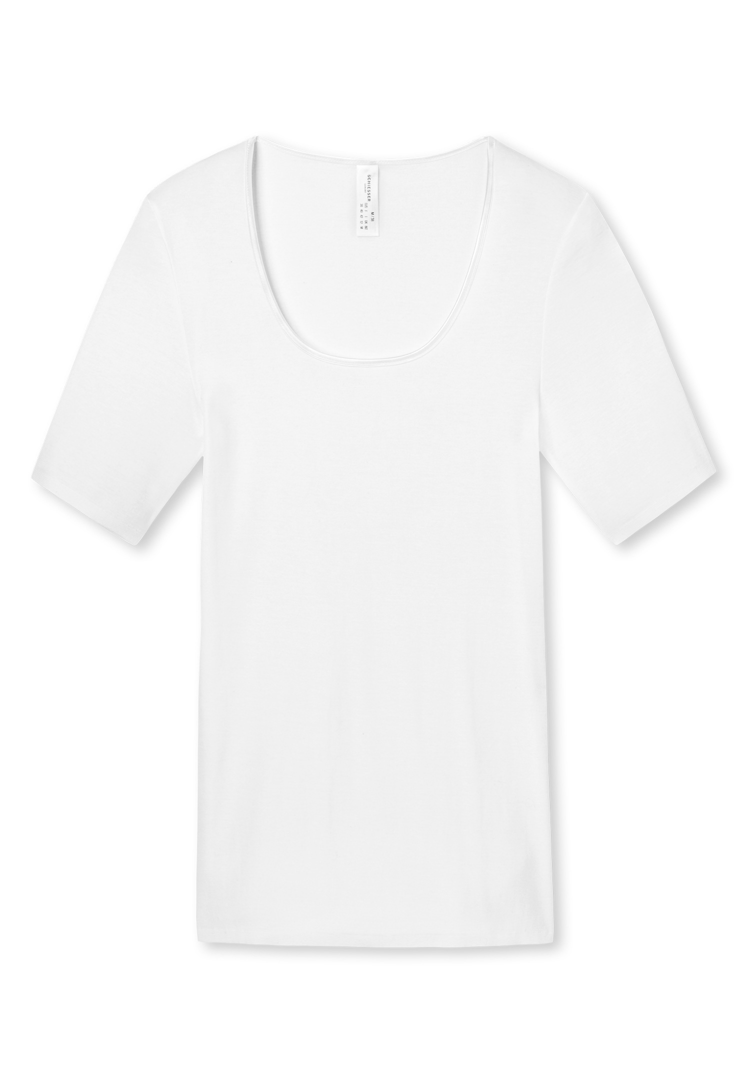 Schiesser Kurzarmshirt "Luxury", Rundhals-Ausschnitt, 1/2-Arm, Baumwolle, o günstig online kaufen