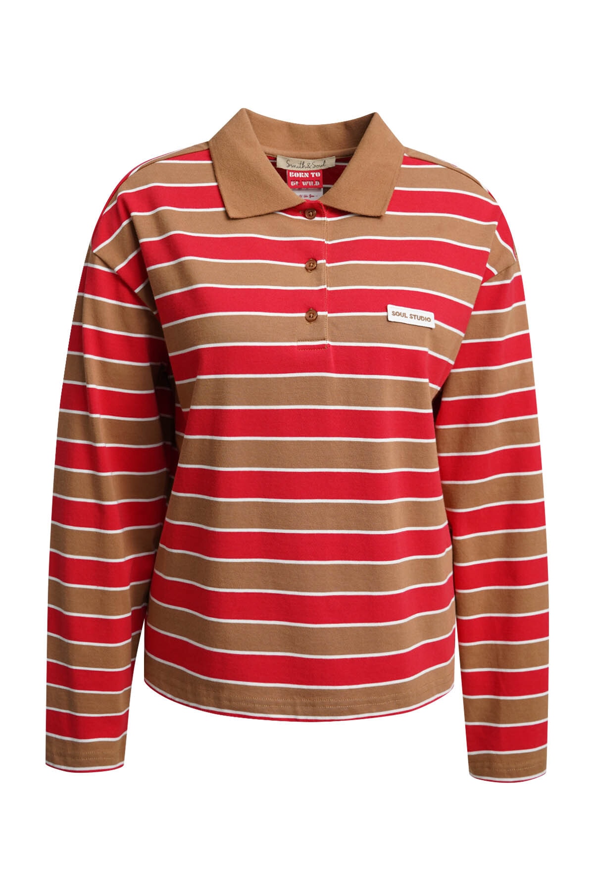 Smith & Soul Langarmshirt mit modischen Streifen