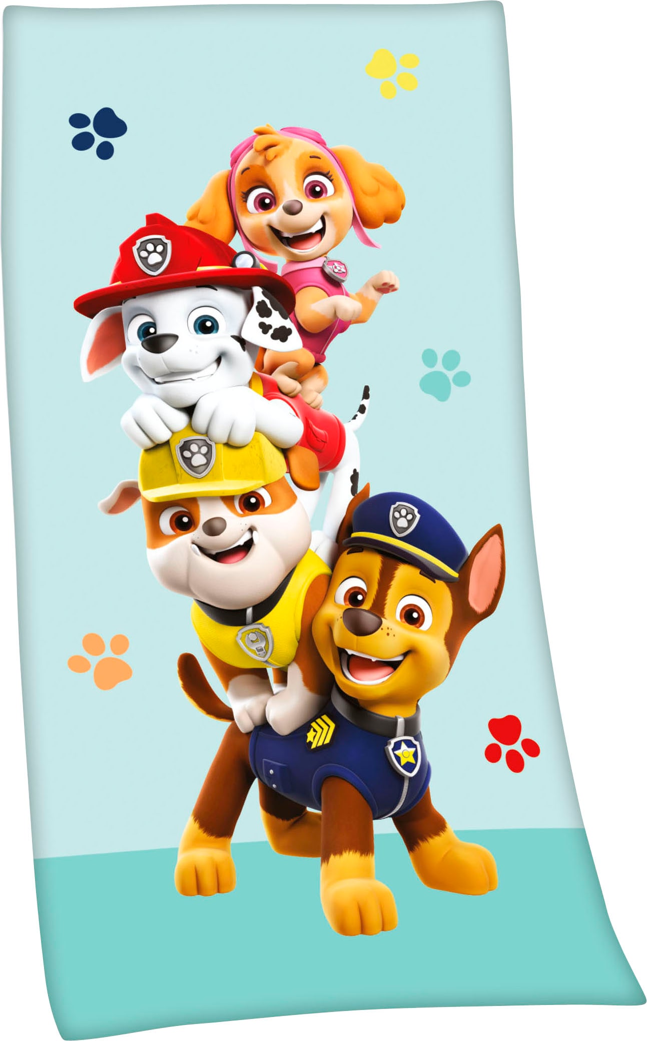 PAW PATROL Badetuch "Paw Patrol", (1 St., Badetuch 75 x 150 cm), hochfarbig bedruckt