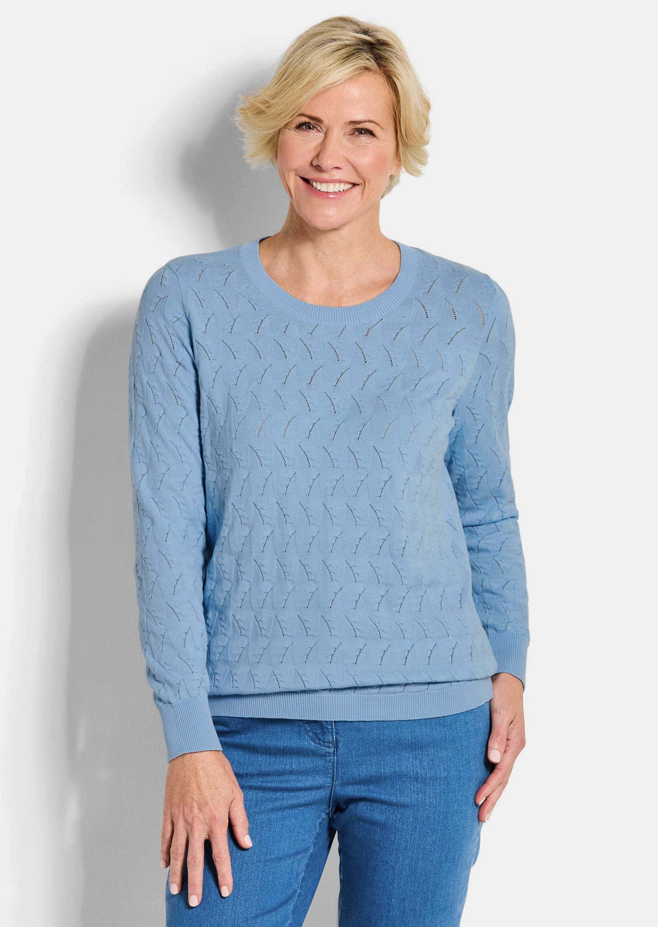 Goldner Women's Crewneck Sweater Light Blue 44 2